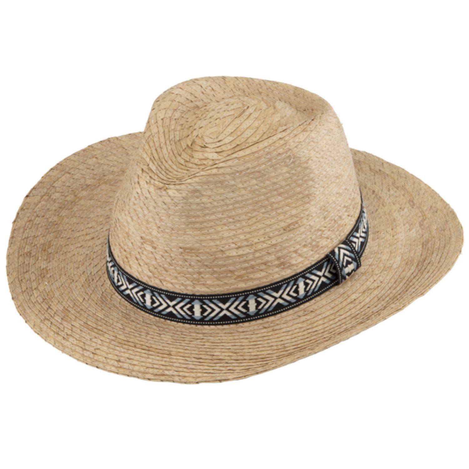 Fiebig Strohhut Western Strohhut mit Azteken Zierband und UPF 50+ günstig online kaufen