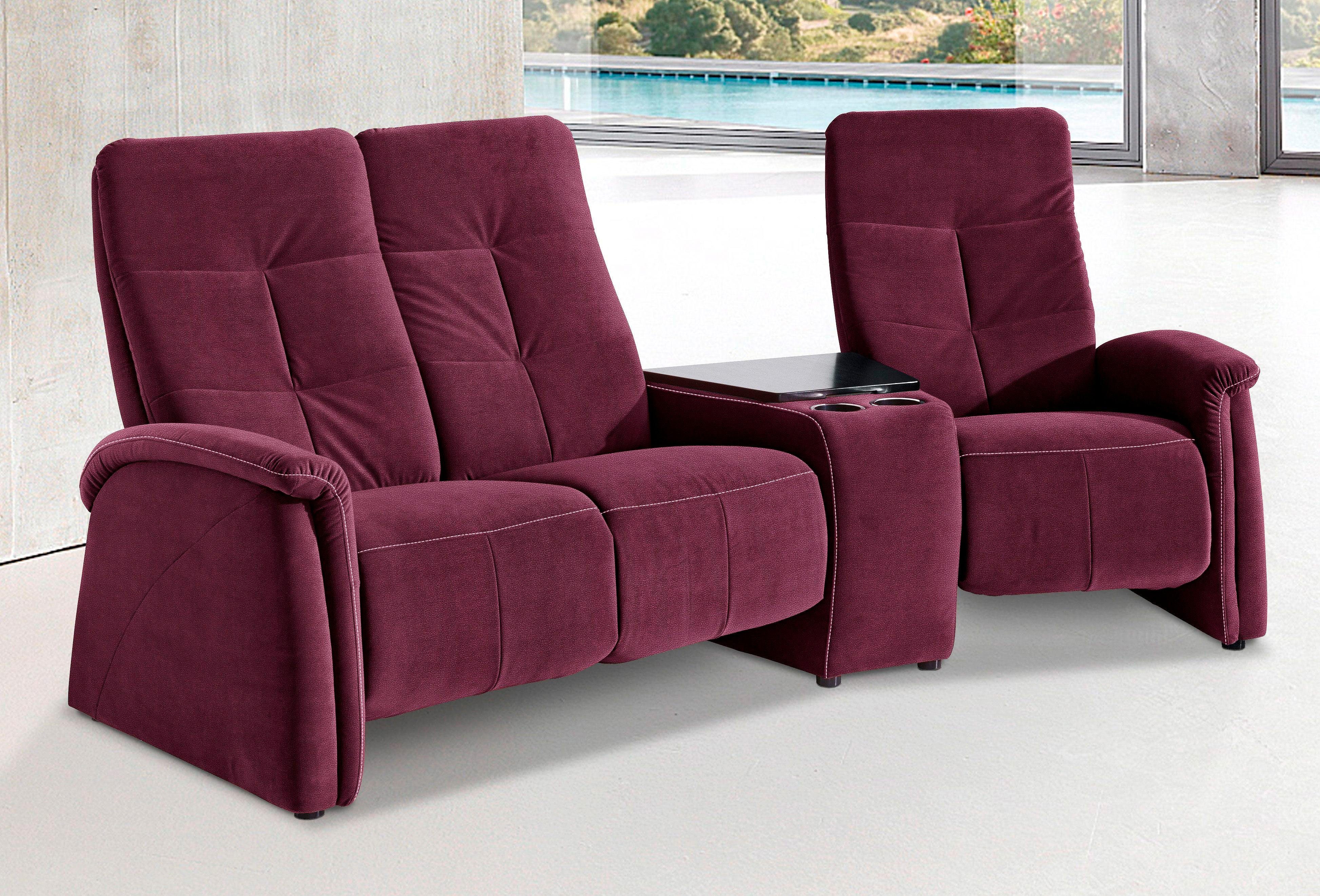 exxpo - sofa fashion 3-Sitzer "Tivoli, Kinosofa mit Tischablage & Stauraumf günstig online kaufen