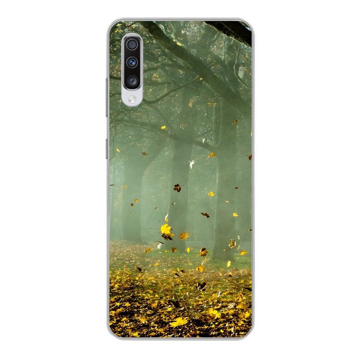 MuchoWow Handyhülle Baum - Grün - Blätter Phone Case Handyhülle Samsung Galaxy A70 Silikon Schutzhülle