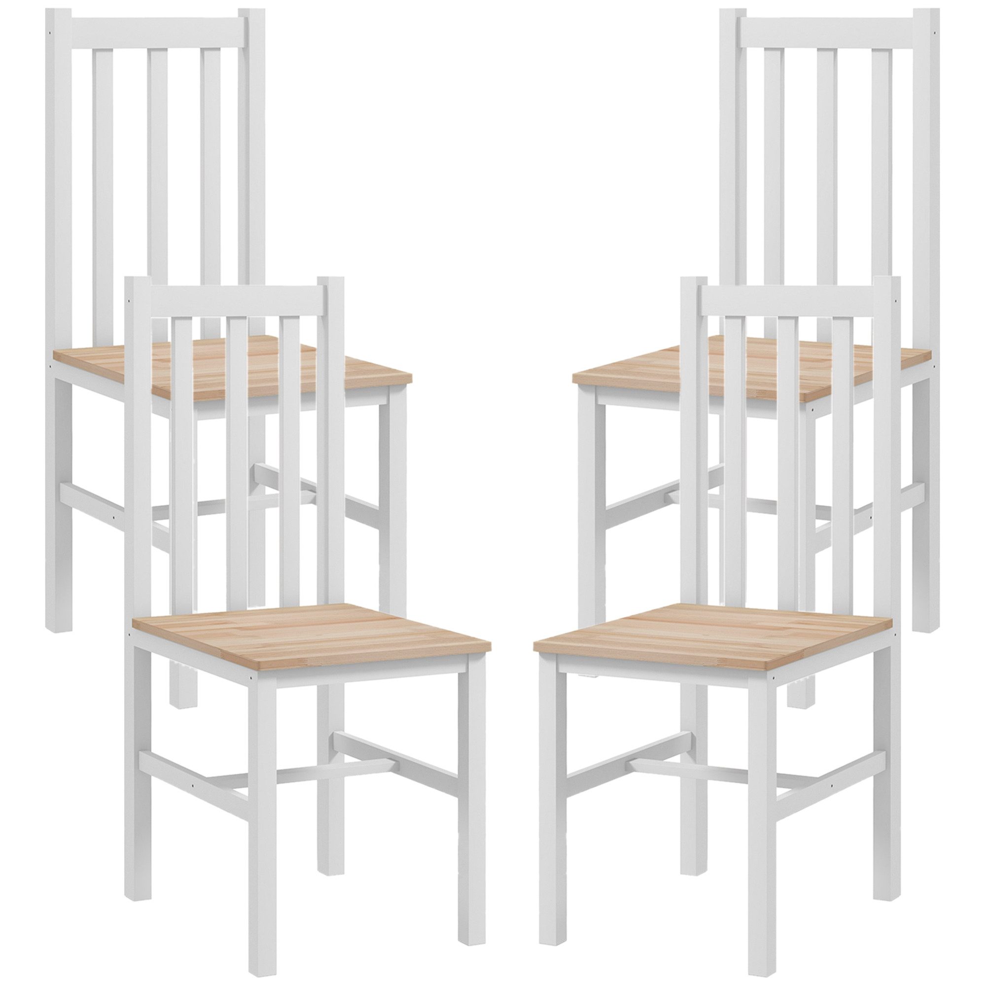 furnicato Esszimmerstuhl 4er-Set Küchenstühle Esszimmerstühle 38,5x47,5x99 cm (1 St)
