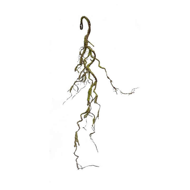 Kunstblume Moos Girlande Hellgrün 91 cm Kunstpflanze Flora Moos, HTI-Living, Höhe 91 cm