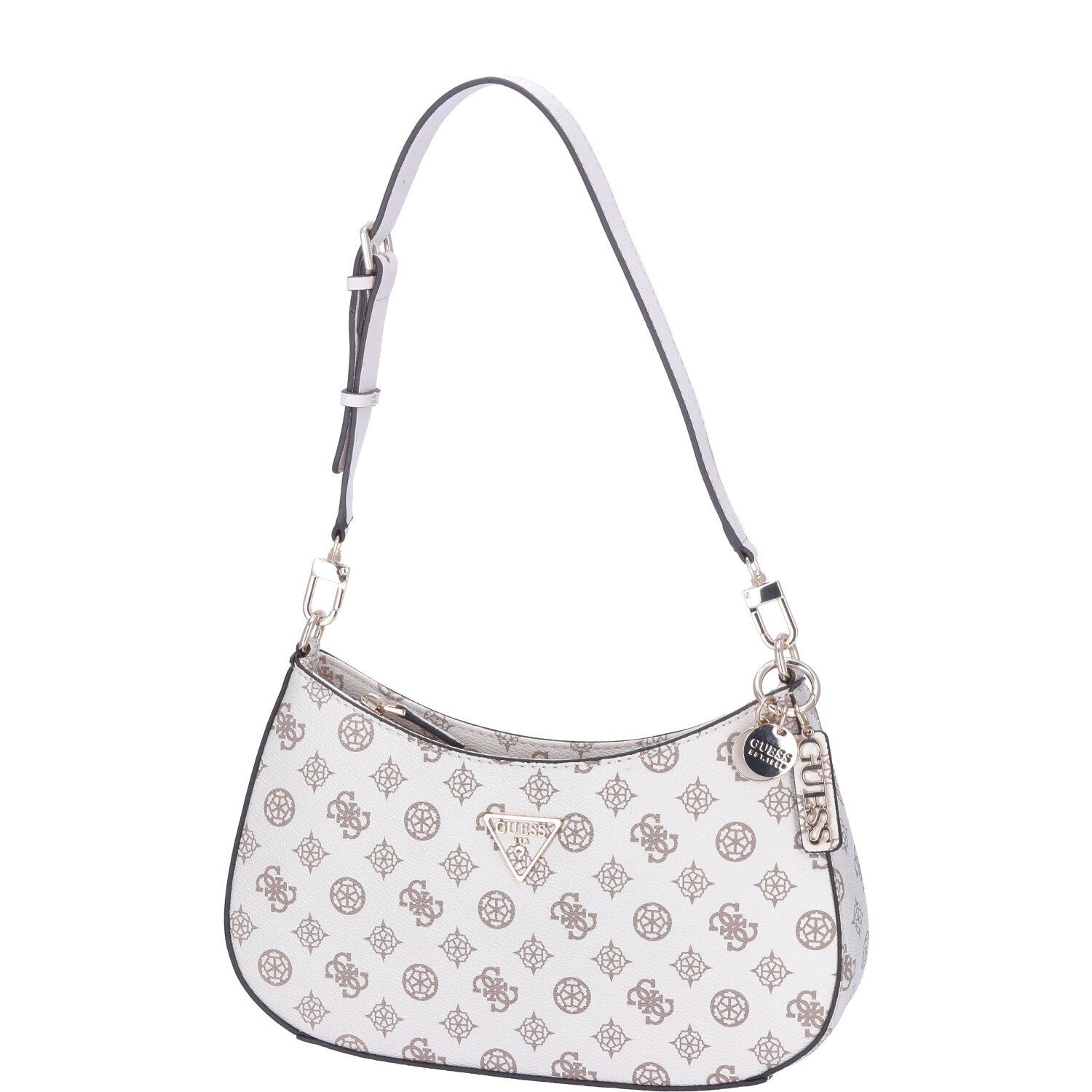 Guess Umhängetasche GUESS Damen Schultertasche Noelle Cream Logo (Stück, Stück)