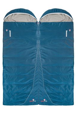 Grüezi bag Mumienschlafsack Mikrofaser, Cloud Cotton Comfort Links, Körpergröße 160-191cm, 1600g