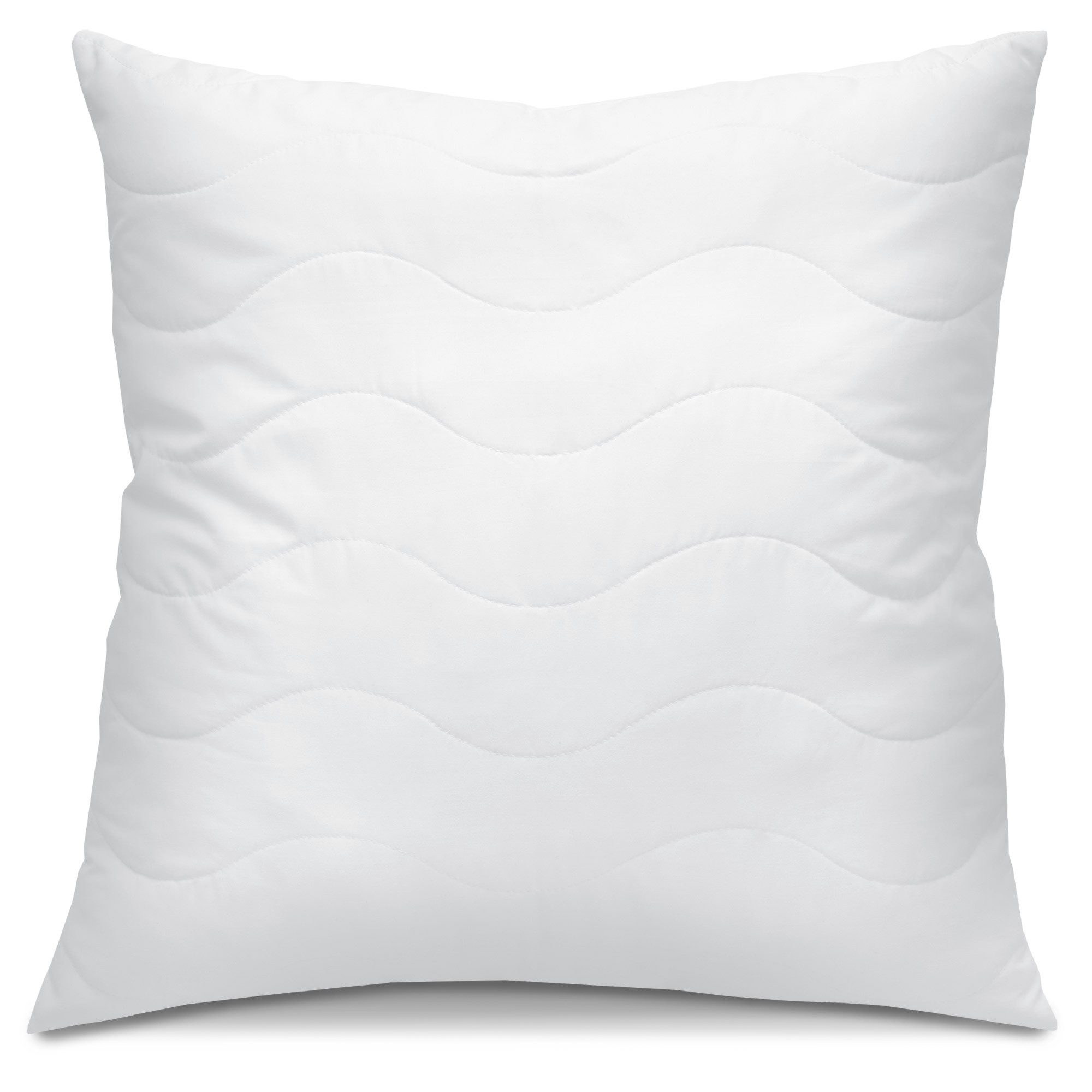 Beautissu Kopfkissen Allergiker Kopfkissen BeauNuit NK, 80x80cm Mikrofaser, Mikrofaser Steppkissen 800g Weiche Füllung – 60° Waschbares