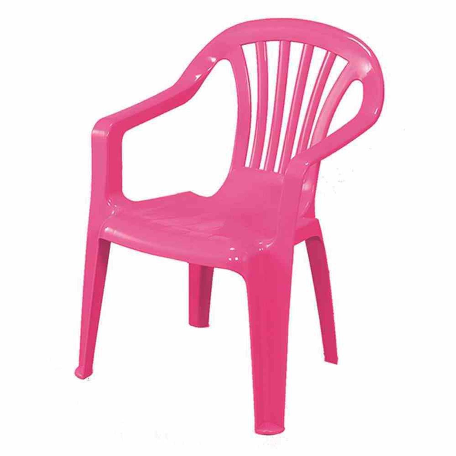 Ipae-Progarden Kinderstuhl Kinderstuhl, pink Vollkunststoff, Monoblock, stapelbar