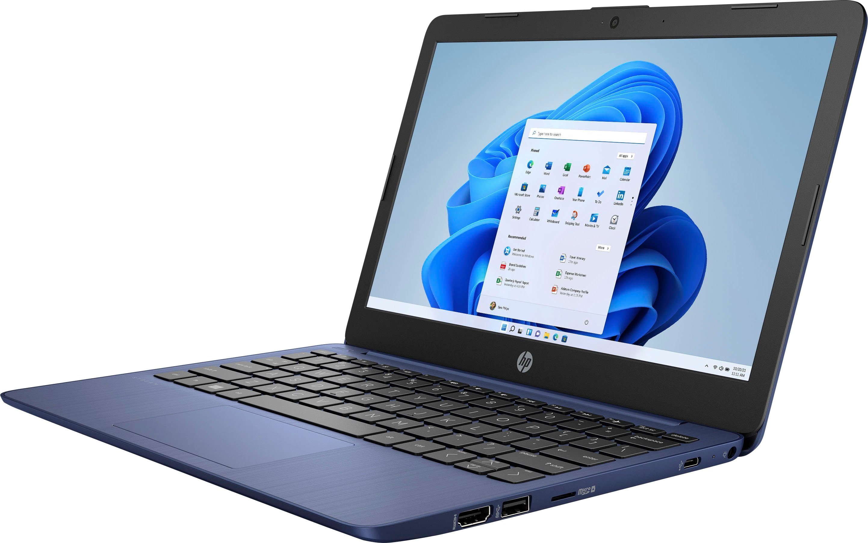 HP 11-ak0225ng Notebook (29,5 cm/11,6 Zoll, Intel Celeron N4120, UHD Graphics 600)