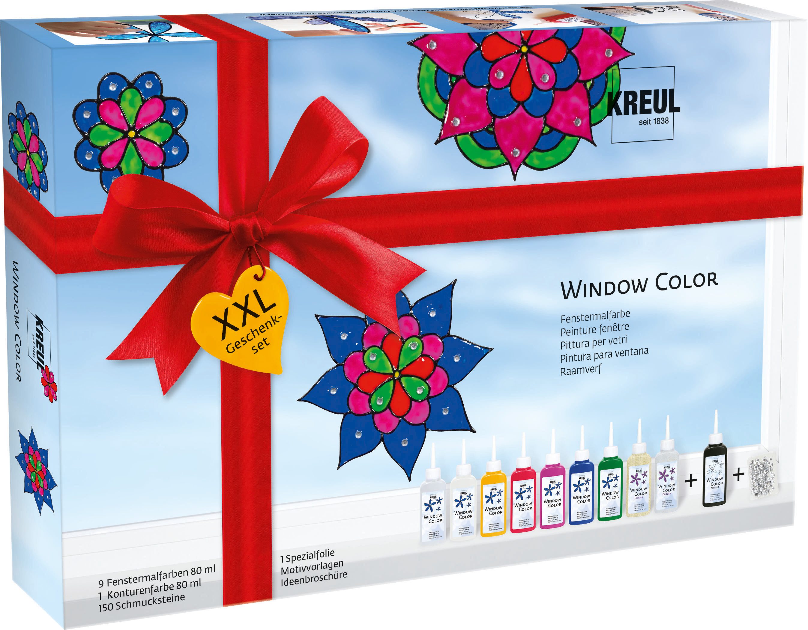 Kreul Fenstersticker Window Color Set XXL, Wasserbasis günstig online kaufen