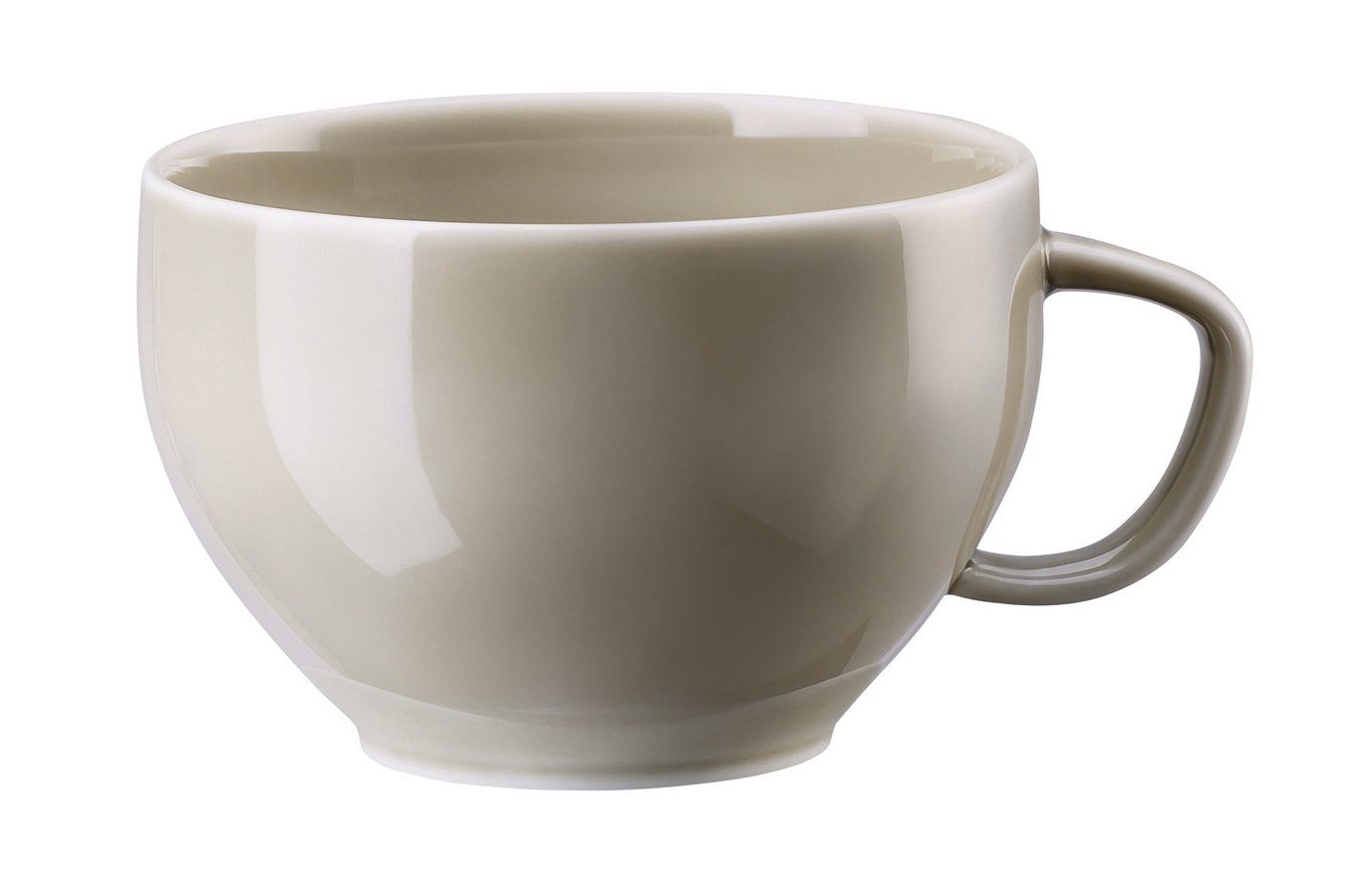 Rosenthal Tasse Junto Pearl Grey Tee-Obertasse 0,24 l, Porzellan, Tassen