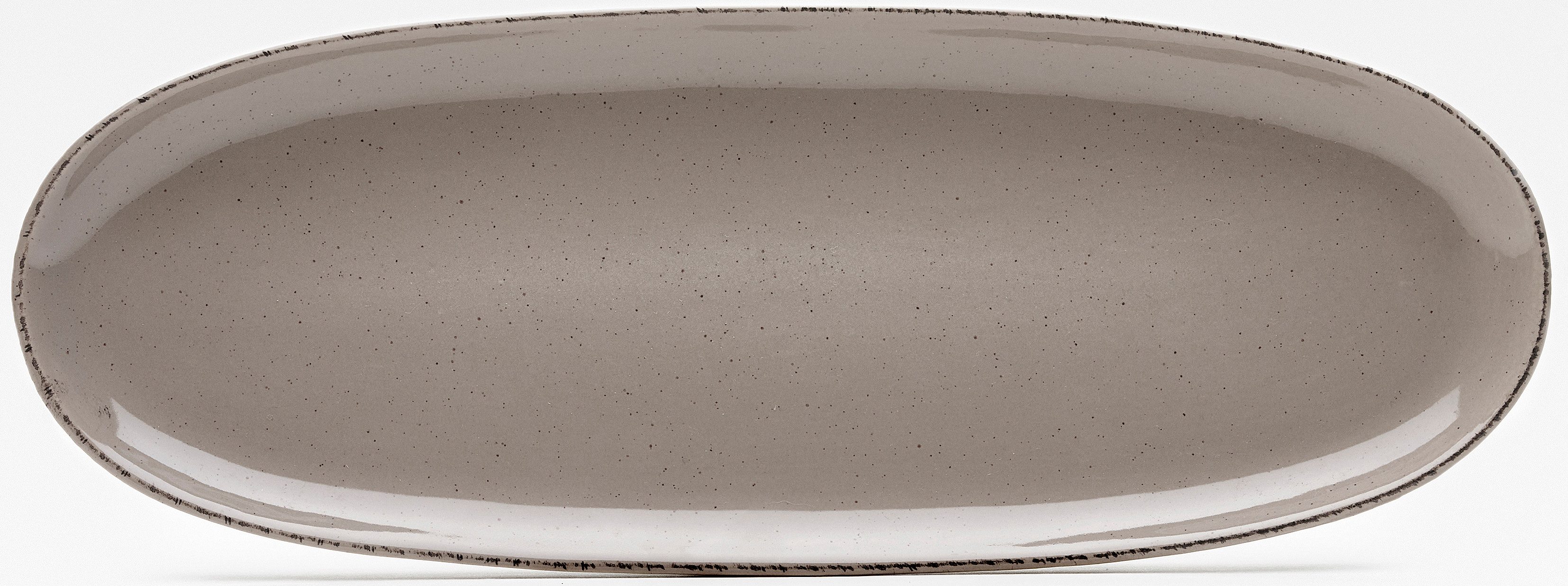 van Well Servierplatte Platte Urban, 34 x 12,5 cm, 4 Stück, Steinzeug, (Set, 4-tlg), spülmaschinen- und mikrowellengeeignet
