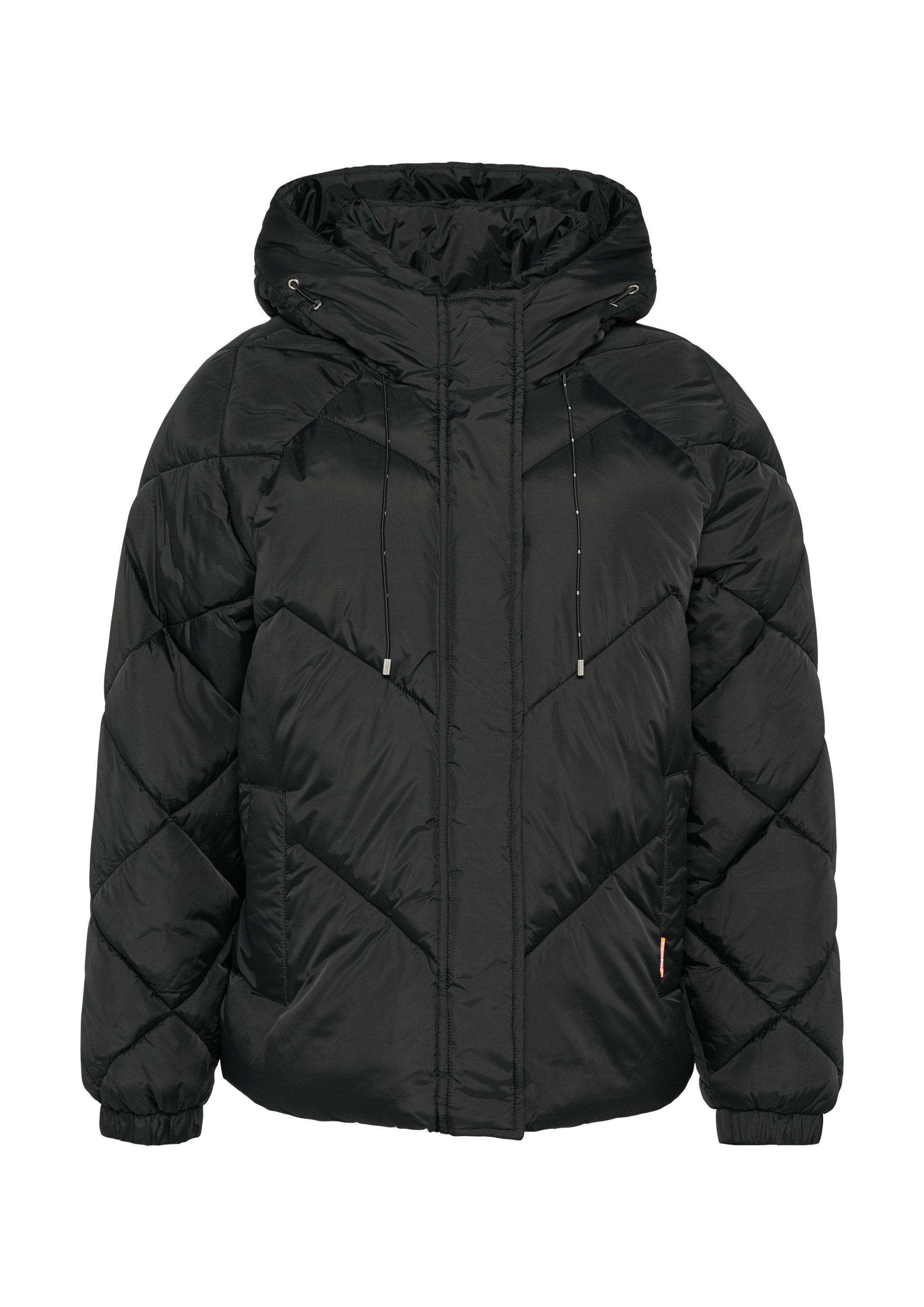 QS Winterjacke Outdoor-Jacke Wattierte Jacke mit Steppung und Kapuze