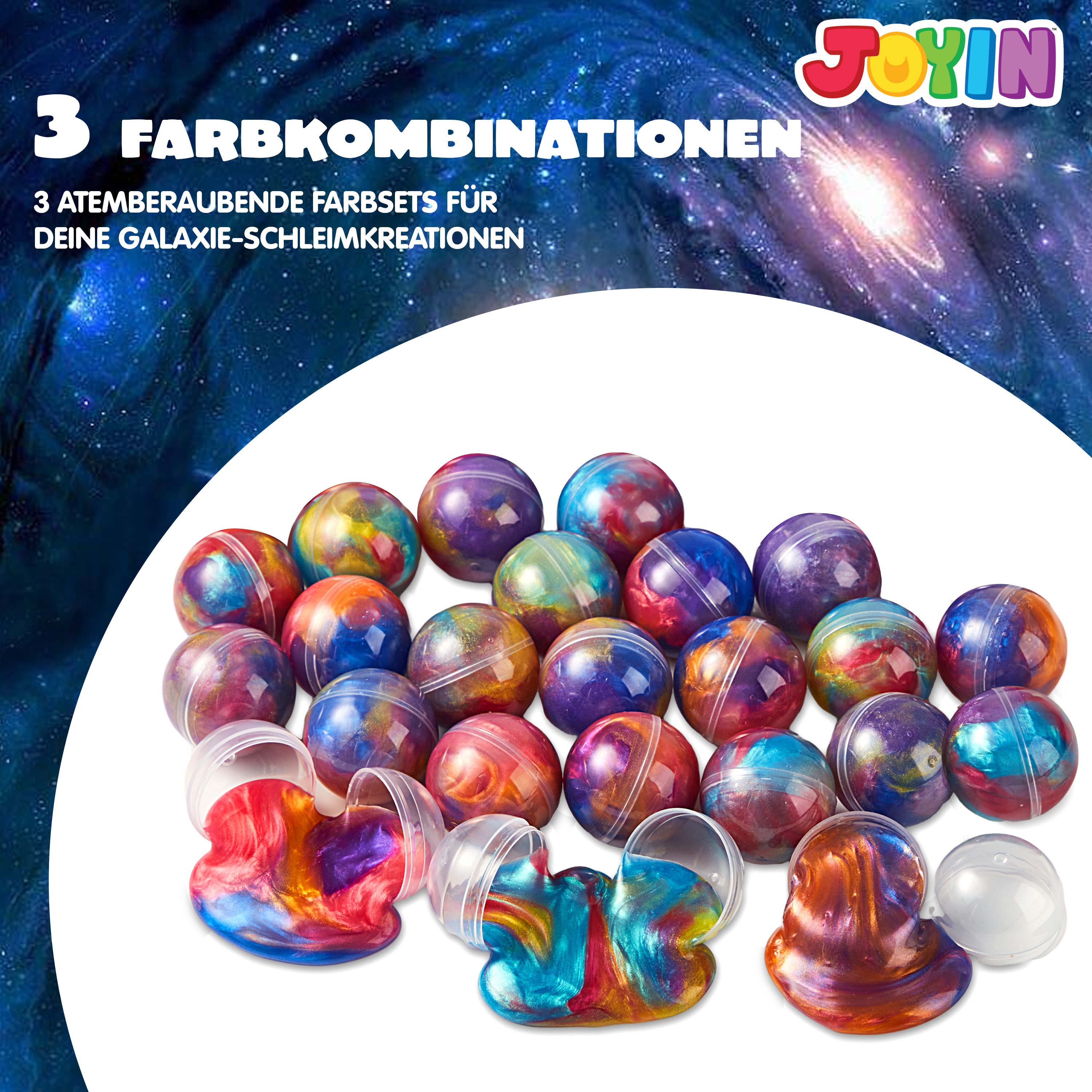 JOYIN Knete JOYIN 24 Pack Slime Kit(Rosa), Galaxy Slime Ball Slime Set