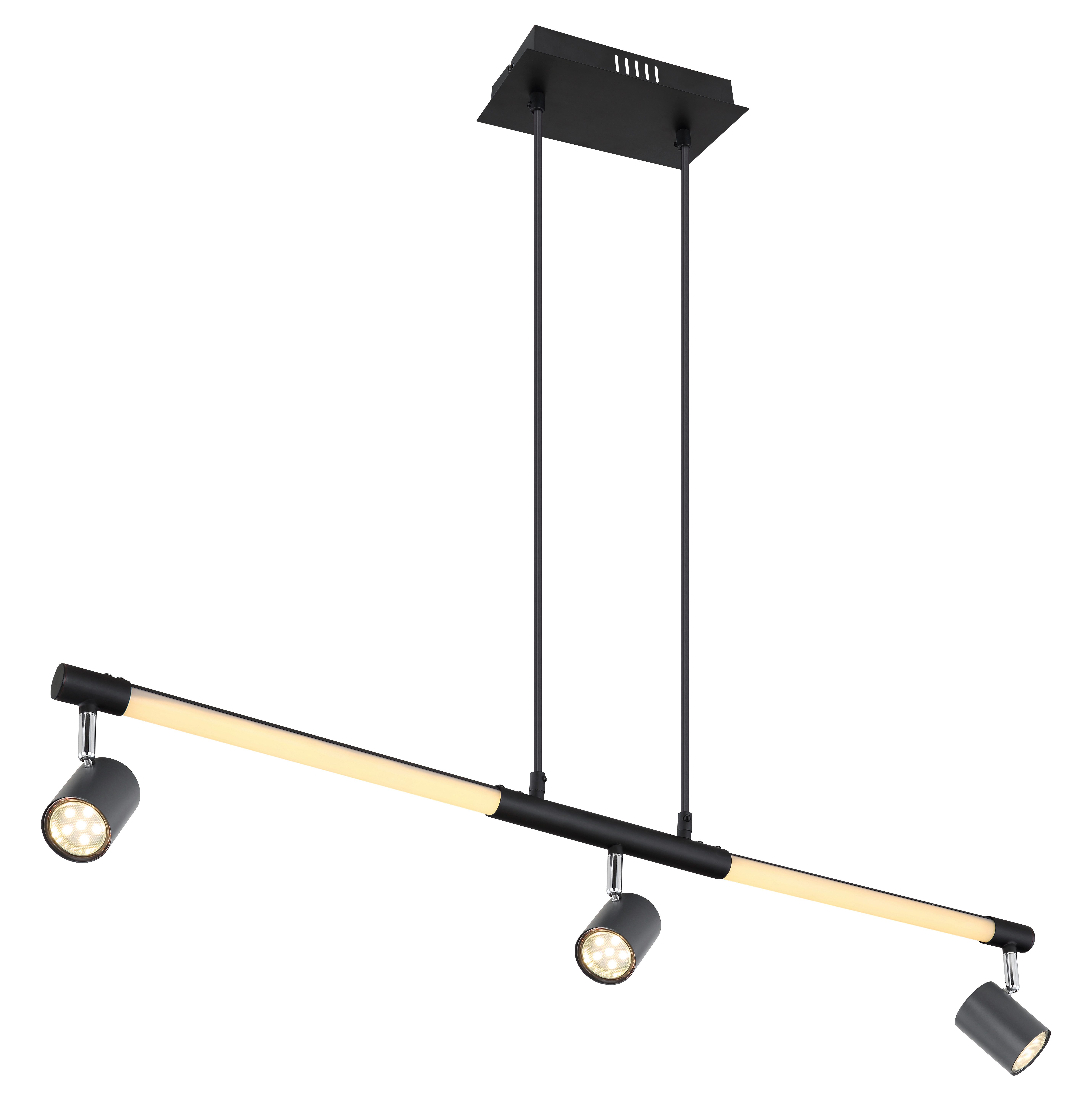 GLOBO LIGHTING LED Pendelleuchte HL, LED fest integriert, Warmweiß, Hängelampe/Hängeleuchte/Wohnzimmer/Esstisch/elegant