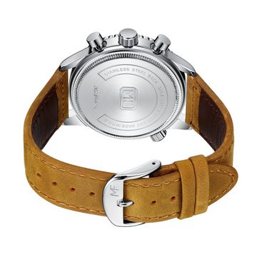 GelldG Quarzuhr Armbanduhr, Business-Sub-Zifferblätter, Quarz-Uhrwerk, analog, Datum
