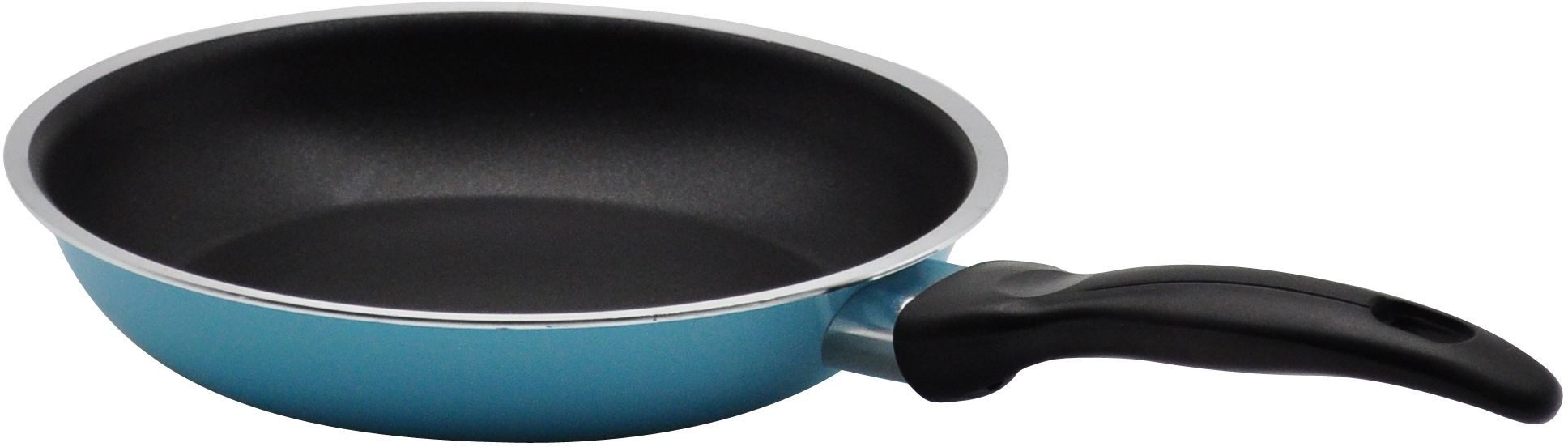Steuber Bratpfanne, Bratpfanne 20 cm flach türkis Antihaft alle Herdarten