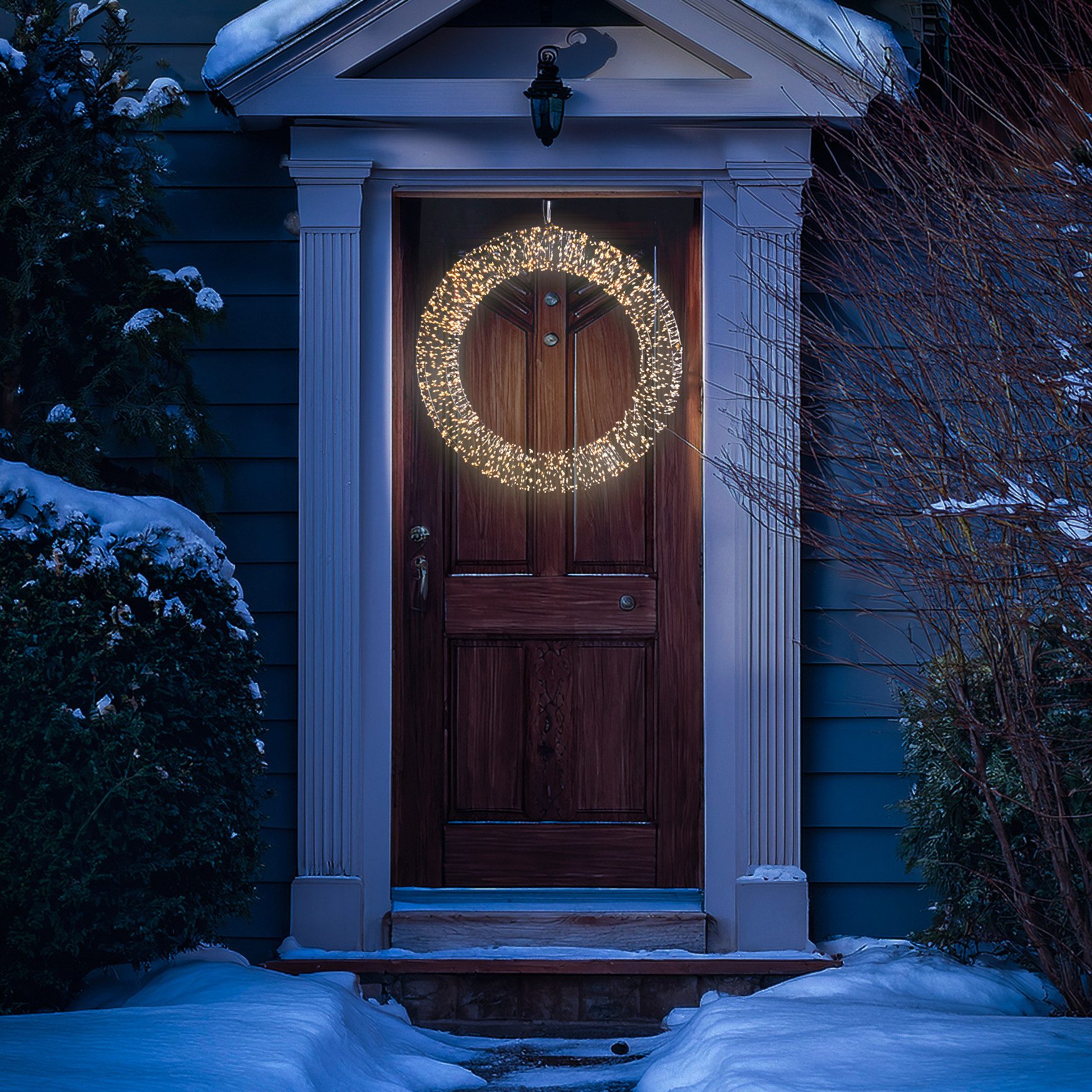 MARELIDA Dekokranz LED Lichtkranz Türkranz Weihnachtskranz günstig online kaufen