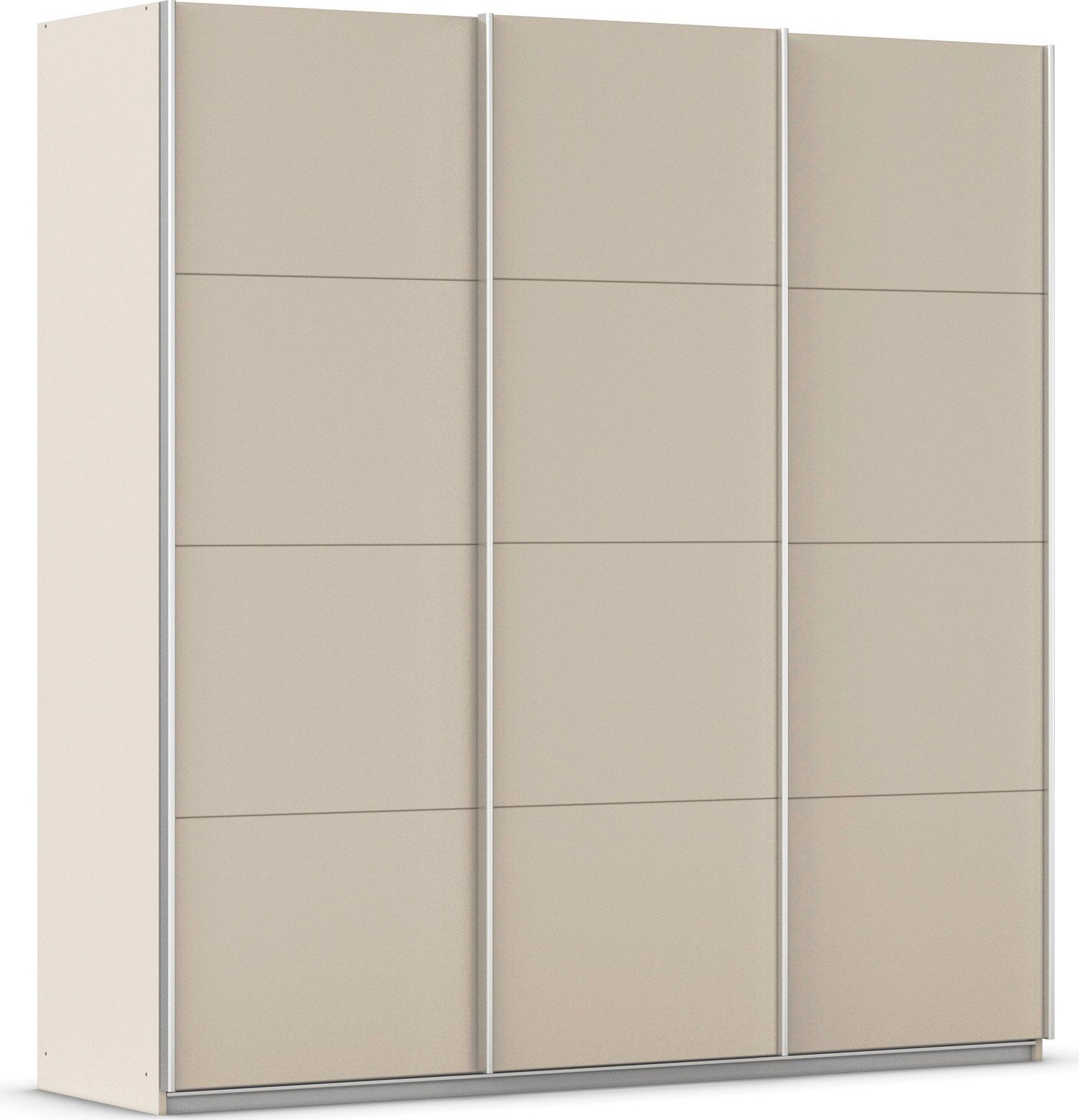 rauch Schwebetürenschrank Kleiderschrank Schrank Garderobe AGORDO mit Dekor- oder Hochglanzfront (in zwei Griff-Farben) durchdachte Innenausstattung, in 4 Breiten und 2 Höhen MADE IN GERMANY