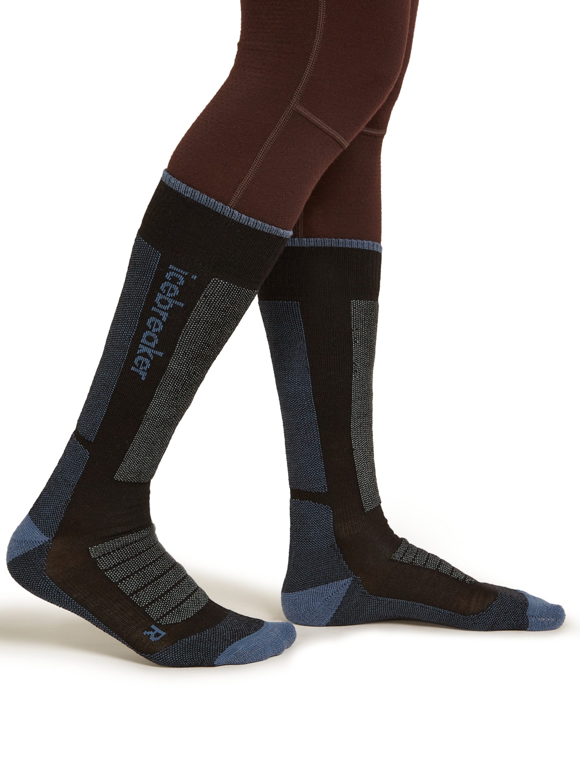 Icebreaker Skisocken W Mer Ski+ Medium OTC BLACK/DAWN/GRAPHITE