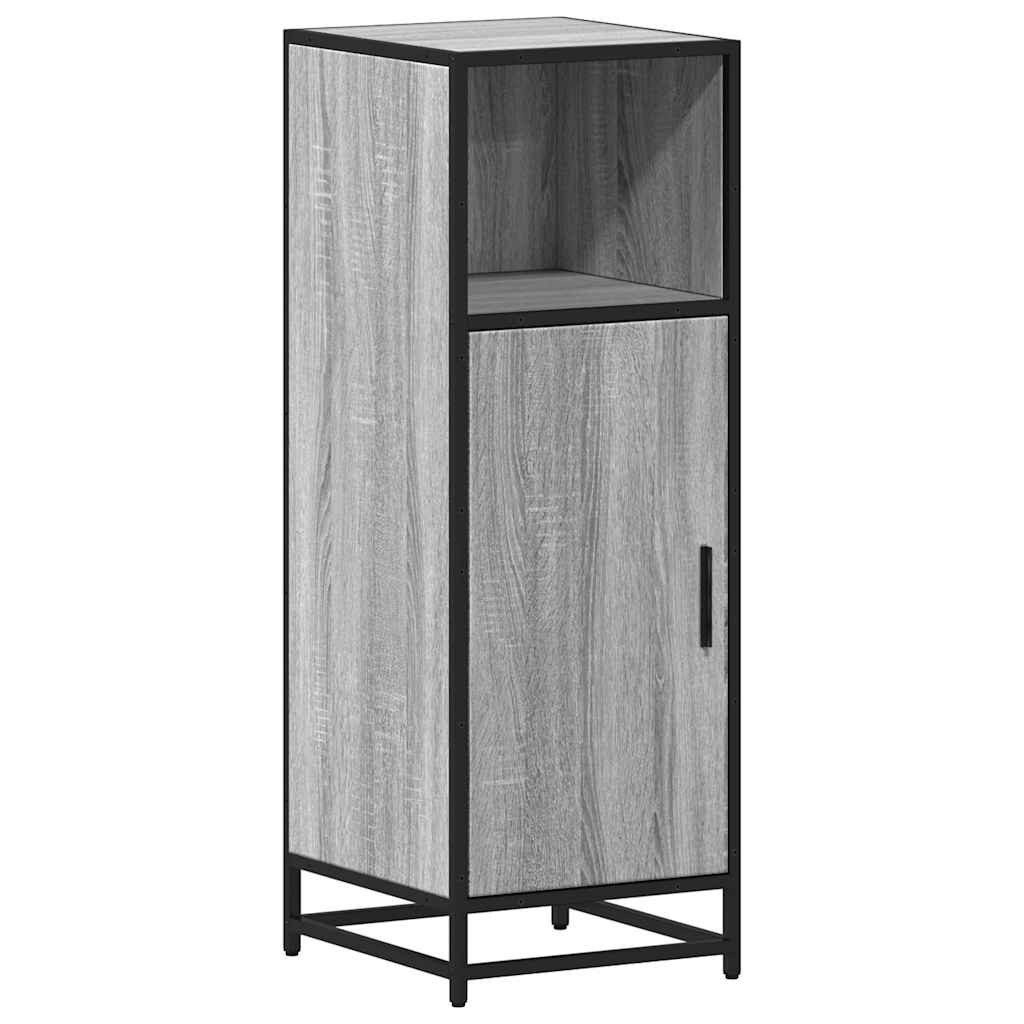 vidaXL Badezimmer-Set Badschrank Grau Sonoma 35x37,5x100 cm Holzwerkstoff, günstig online kaufen