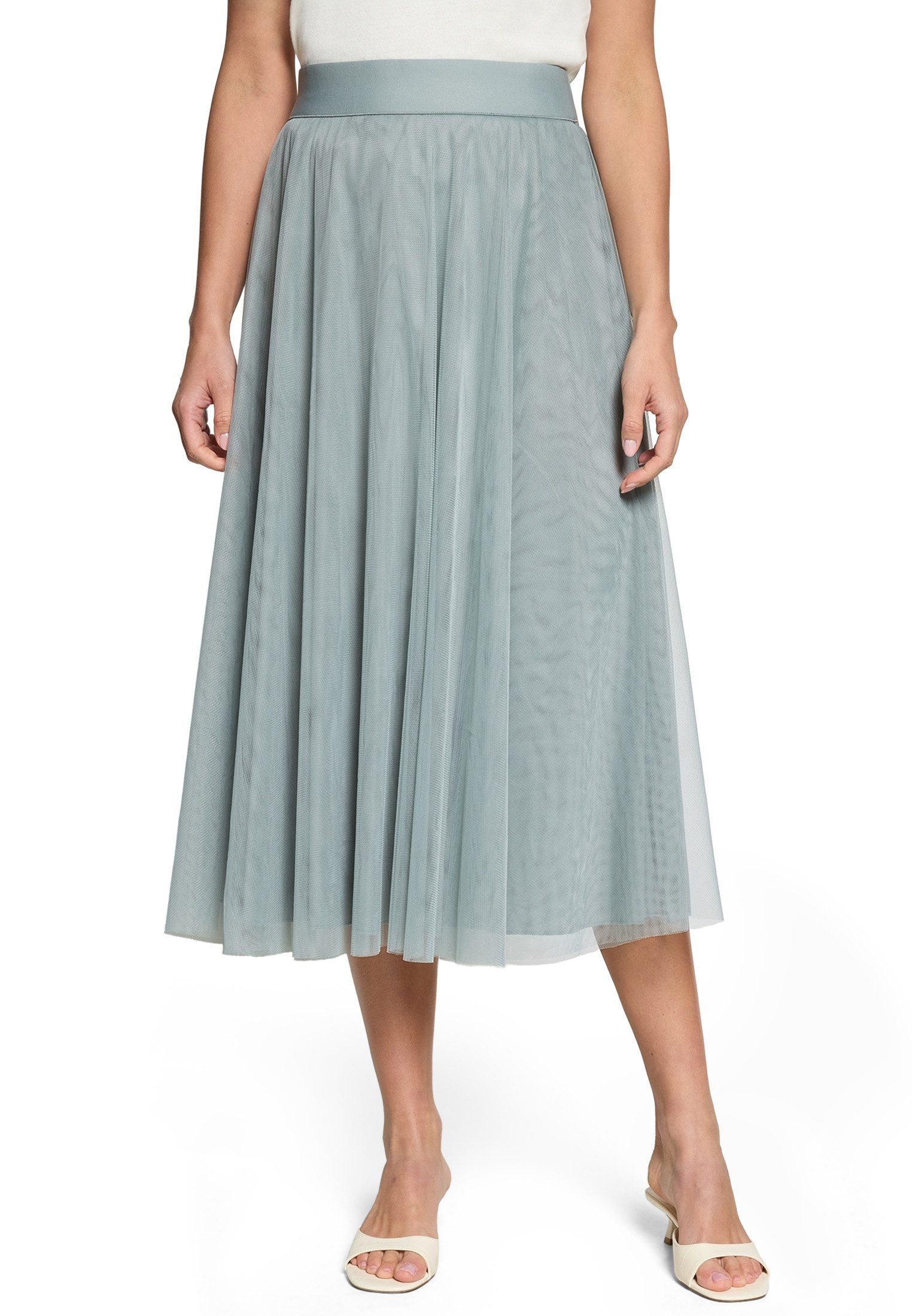 Zero Midirock Damen mit elastischem Bund Material.