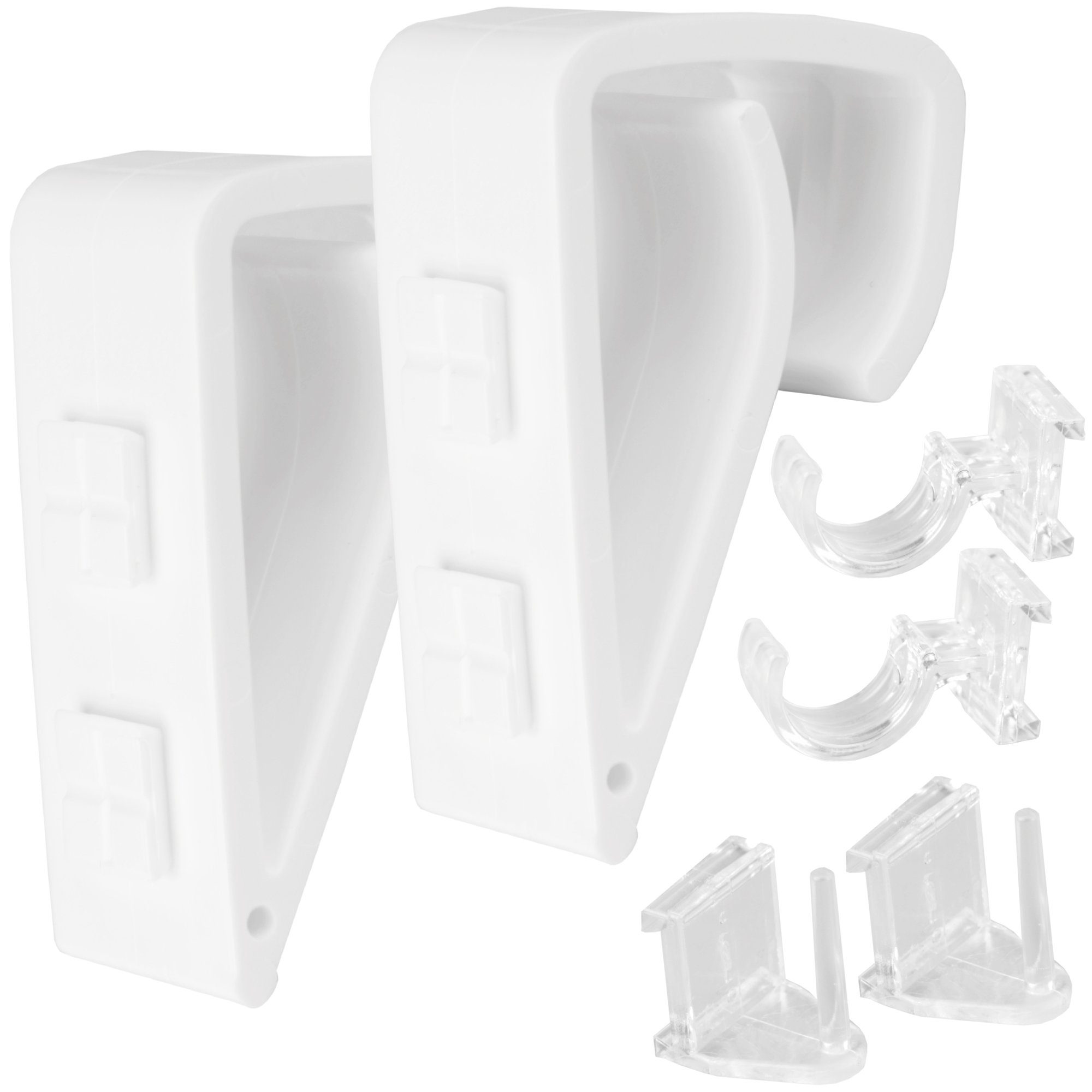 Bestlivings Gardinenstangenhalter Klemmfix Halter, Gardinenstangen, Vorhang günstig online kaufen