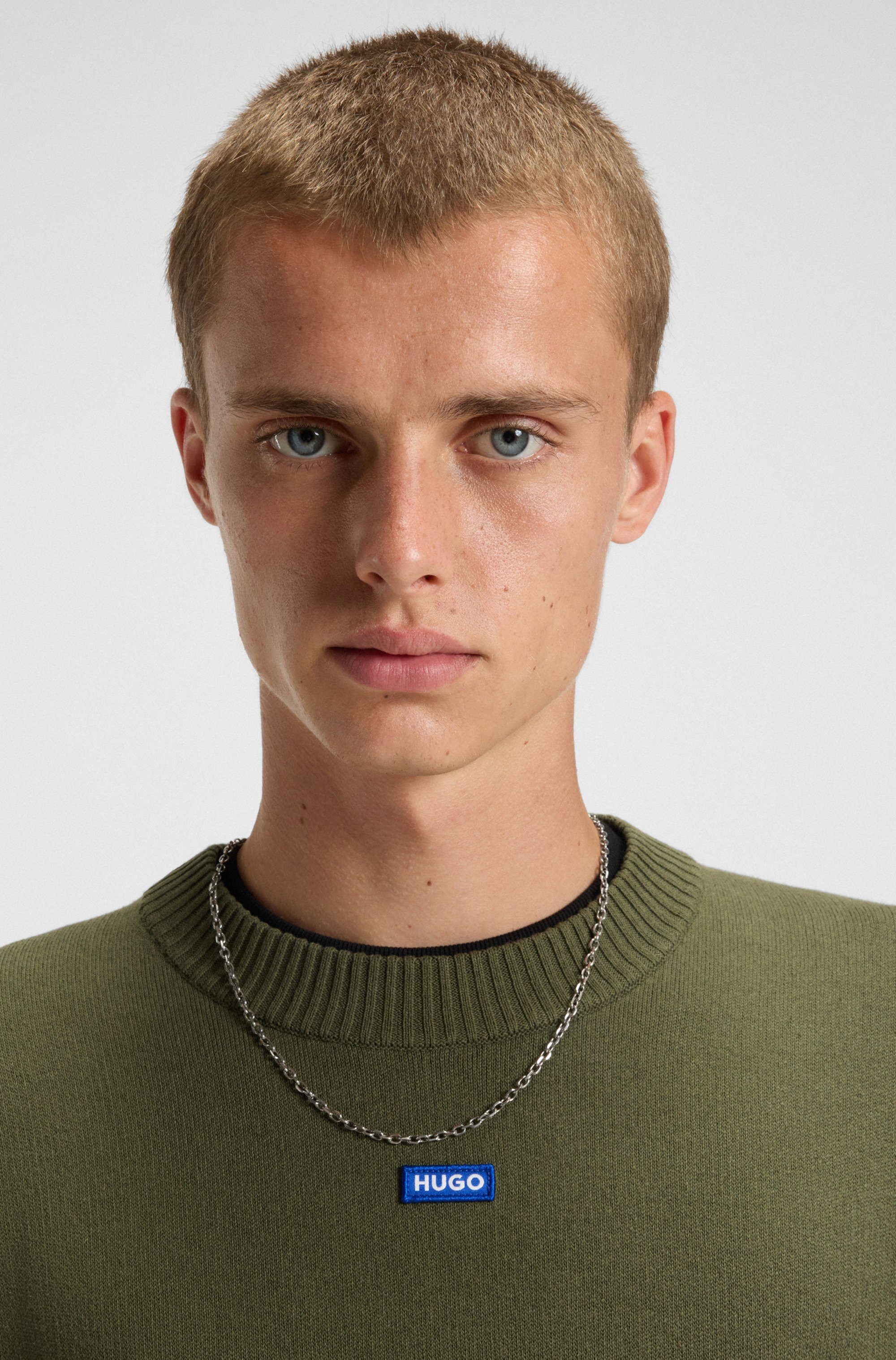 HUGO Blue Rundhalspullover San Casey relaxed fit günstig online kaufen