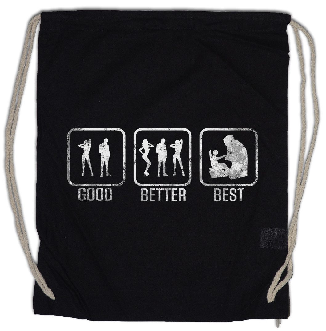 Turnbeutel Good Better Best Turnbeutel Lvl. Lvl Gamer RPG Roleplay Games Gaming