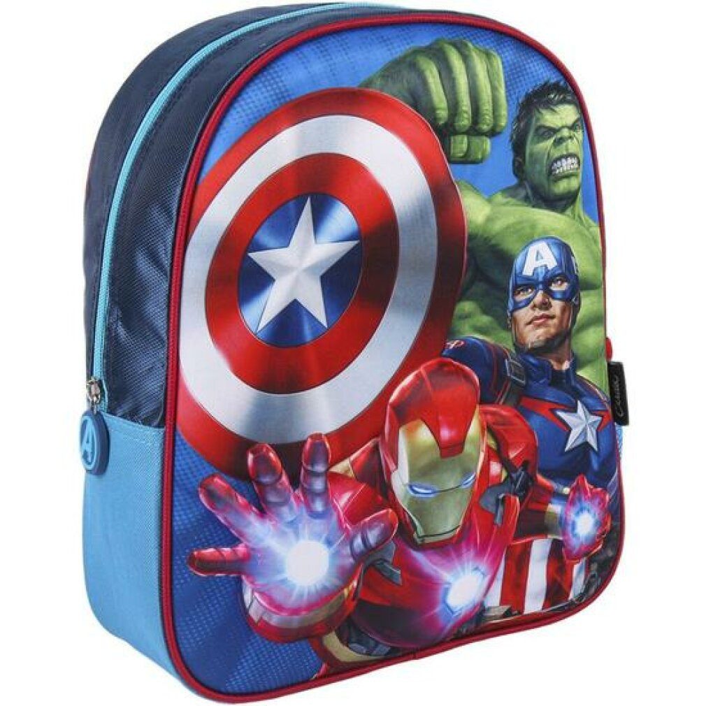 Avengers Kinderrucksack Hulk 3D - Marvel Lizenz Für Schule & Abenteuer