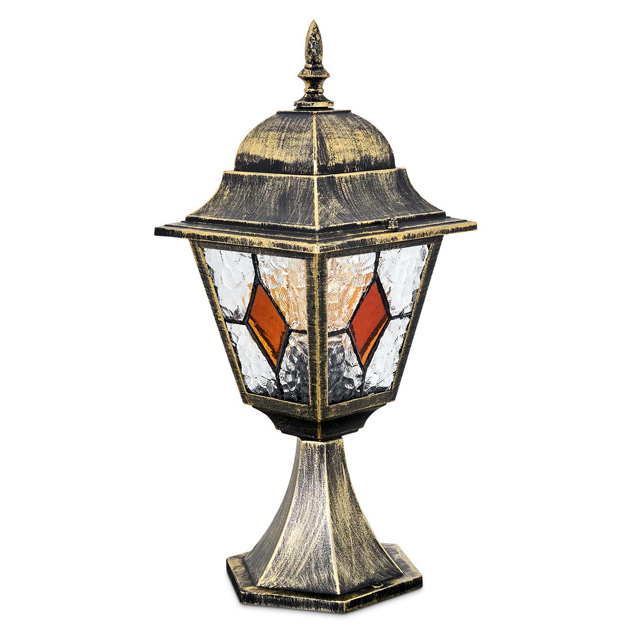 hofstein Pollerleuchte Außenwegeleuchte aus Metall/Glas in günstig online kaufen