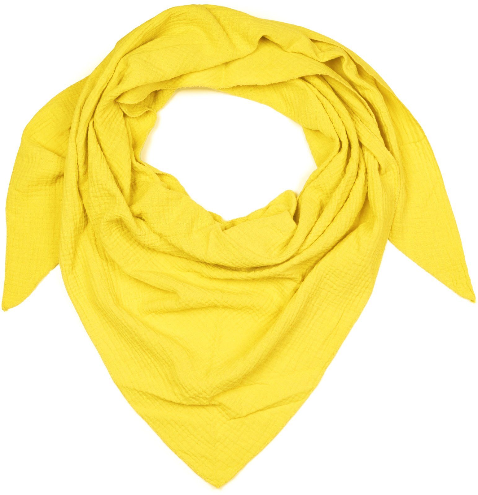 styleBREAKER Dreieckstuch Musselin Dreiecktuch Einfarbig, (1-St)
