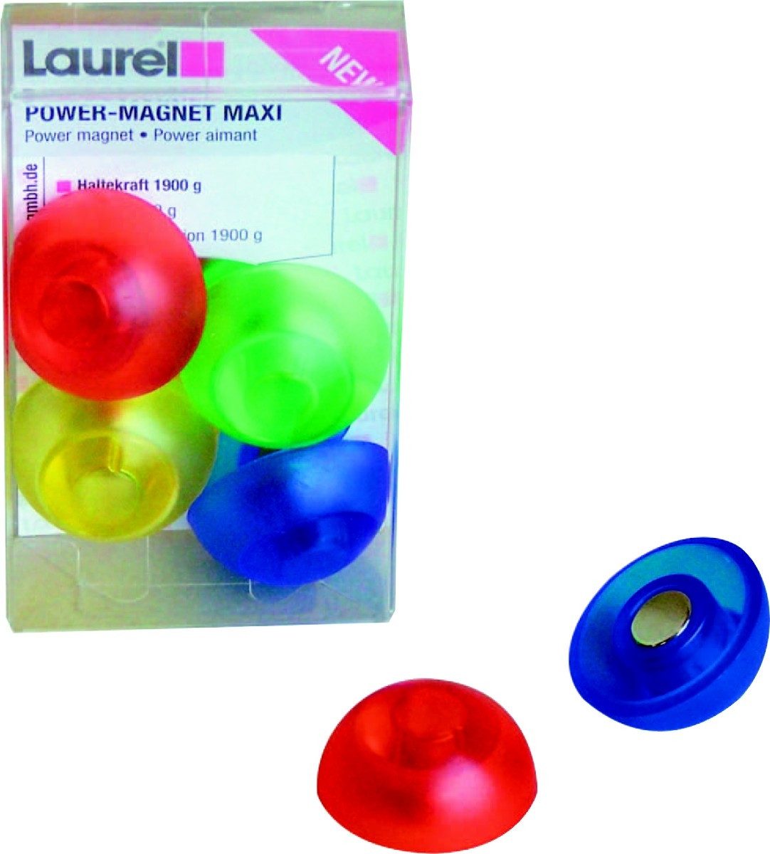 Magnet Magnet Maxi 30mm bis 1900g Kristallfarben sortiert VE=4 Stück
