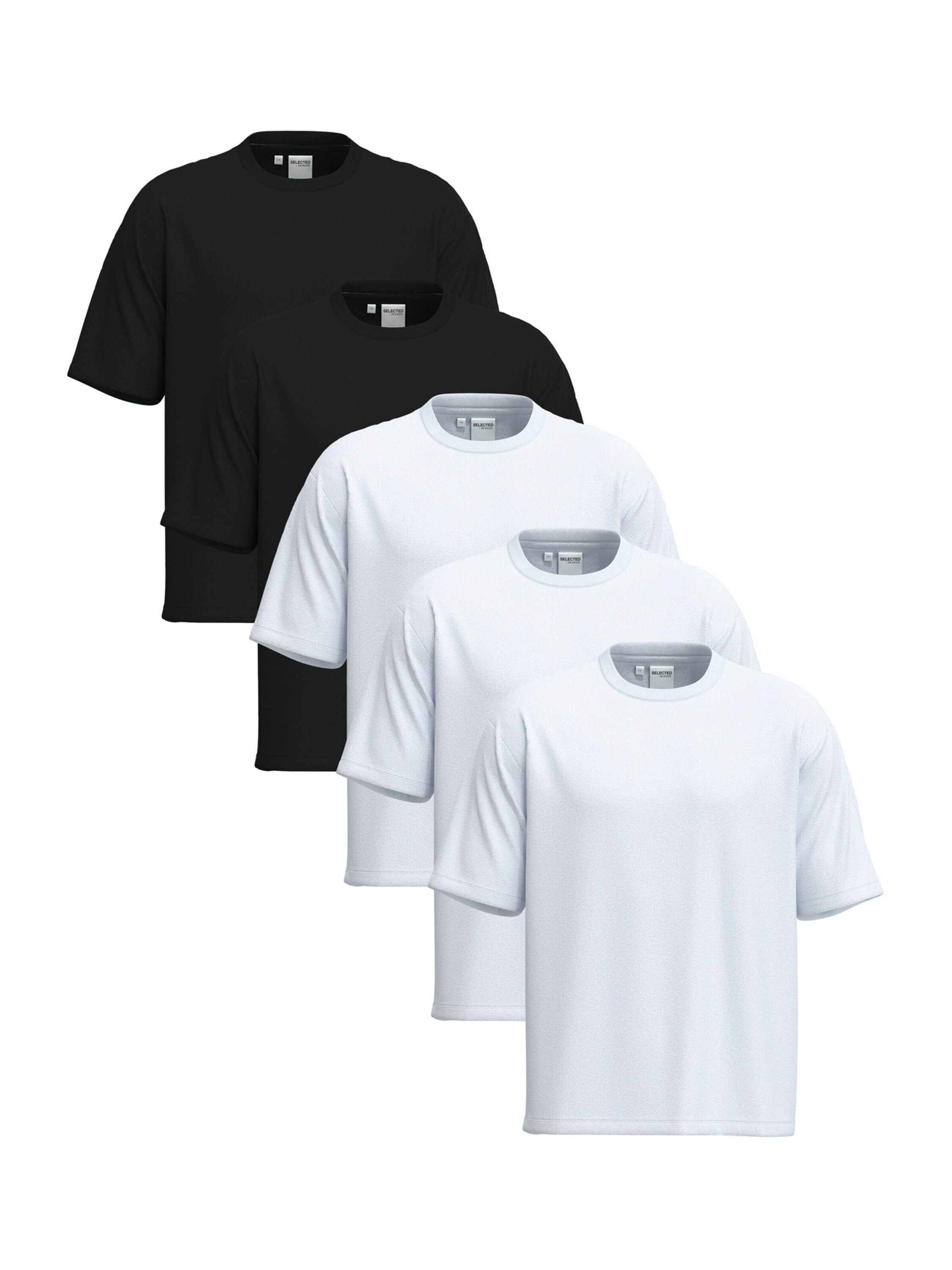 Selected T-Shirt SLHCORMAC (5-tlg)