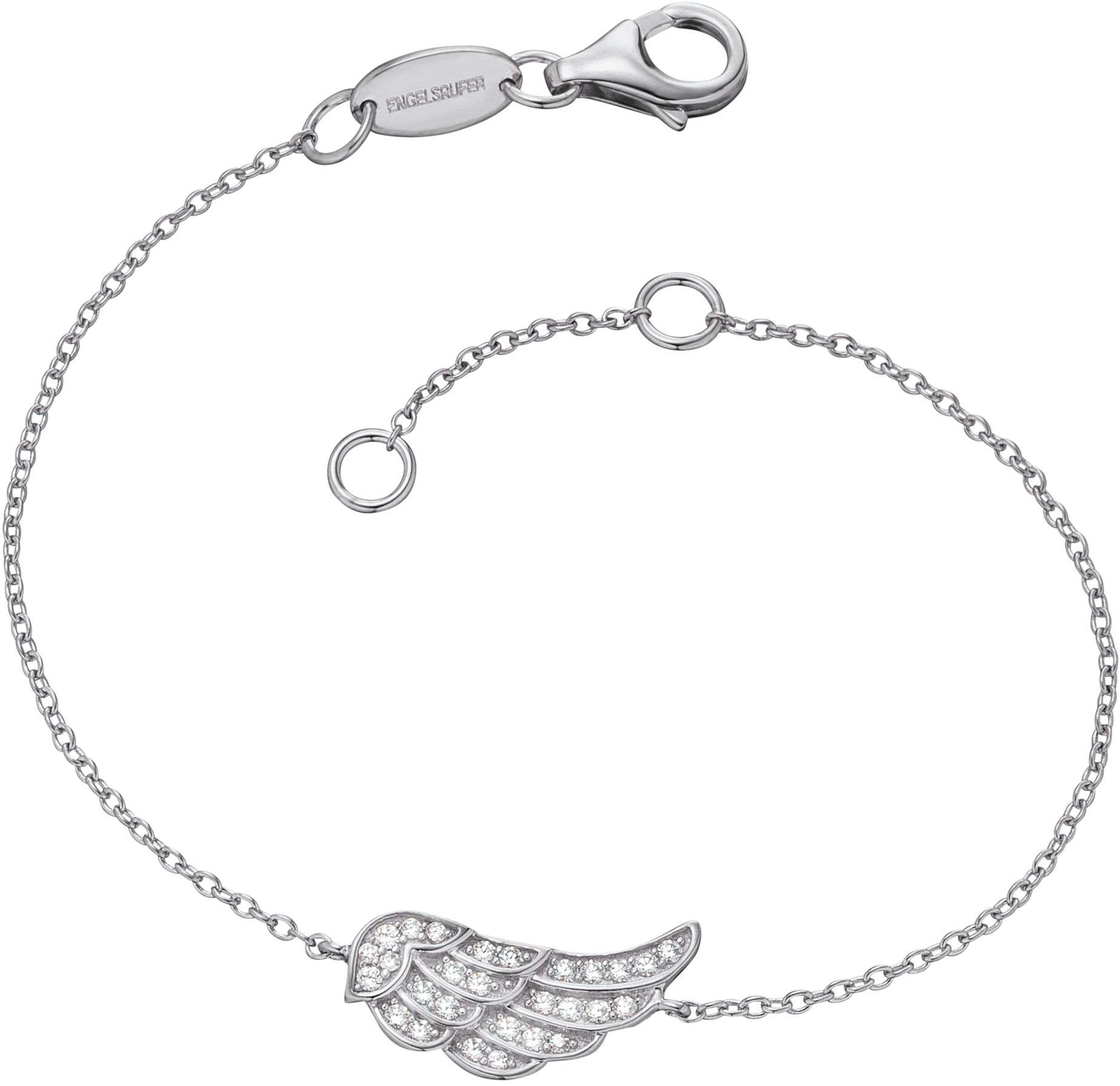 Engelsrufer Silberarmband Little magic, FLÜGEL, ERB-LILWING-ZI, mit Zirkonia