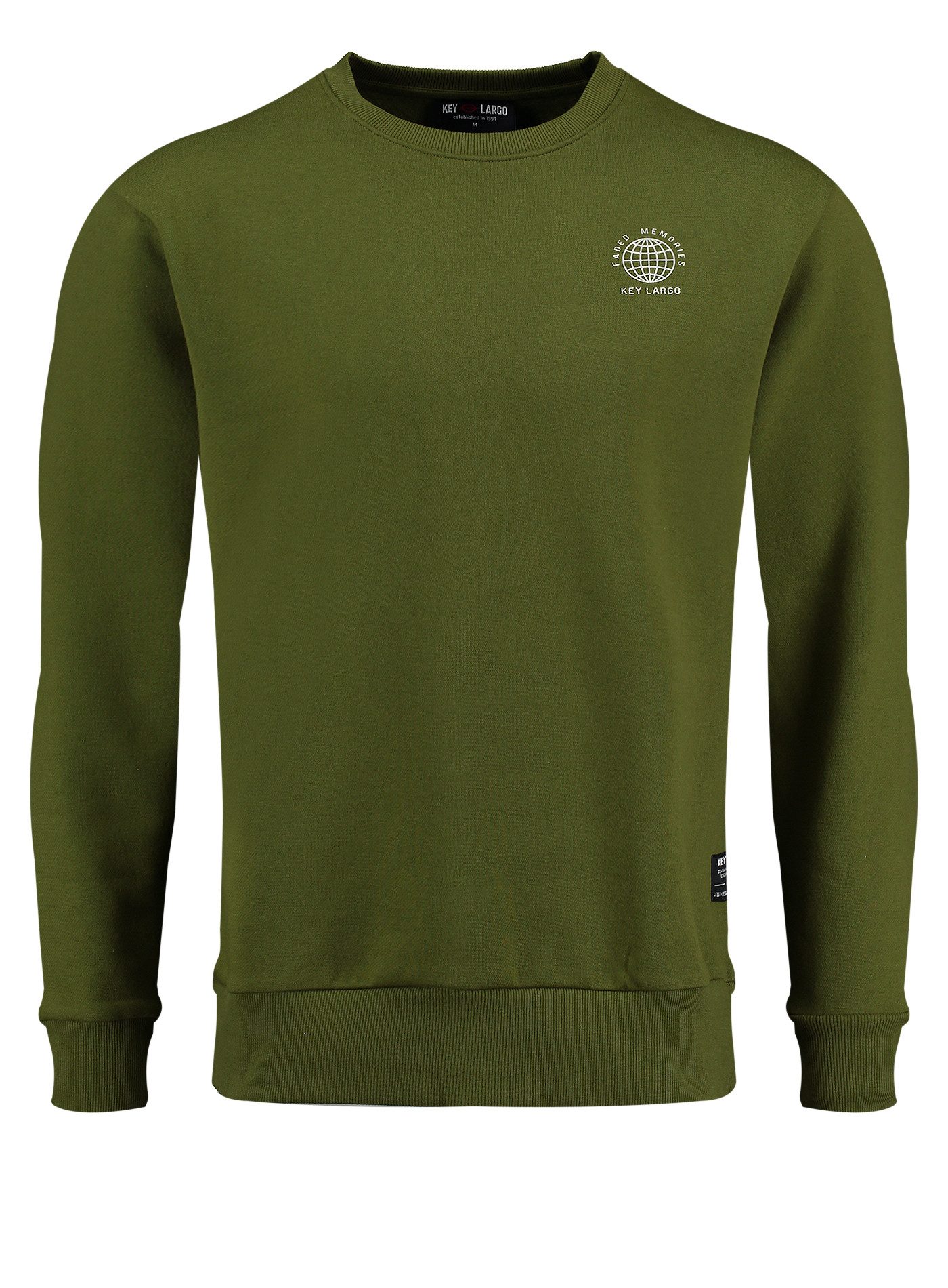 Key Largo Sweatshirt MSW KLFADED MEMORIES round (1er)