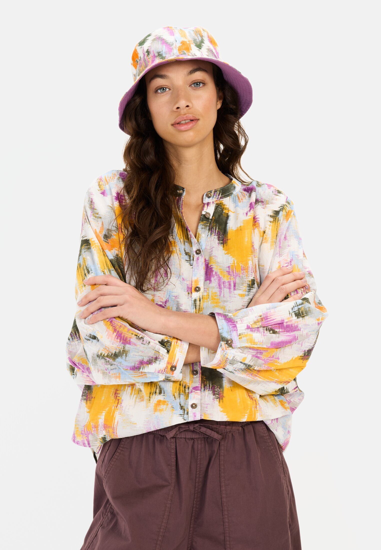 Langarmbluse mit Allover Print