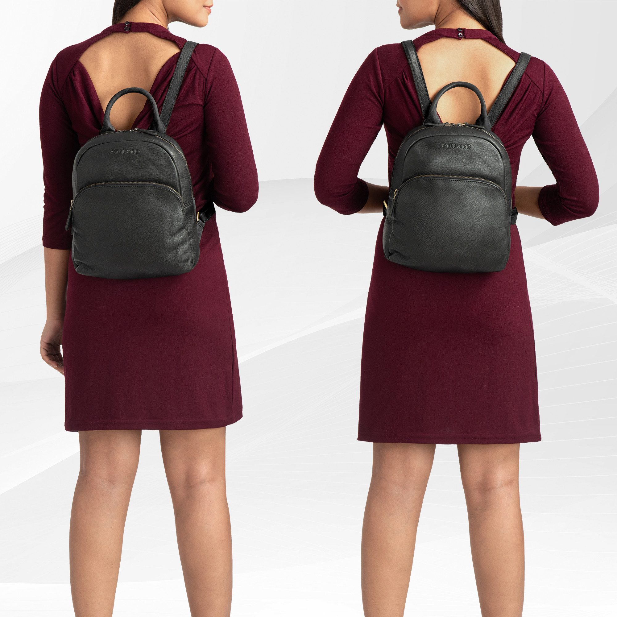 STILORD Cityrucksack "Ruby" Daypack Damen Leder