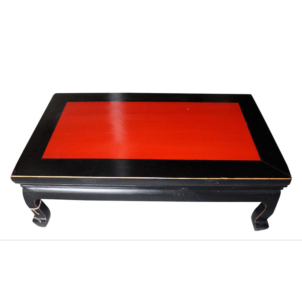 Luxury-Park-Direct Kommode China Opium Tisch Schwarz Rot.Luxury Park