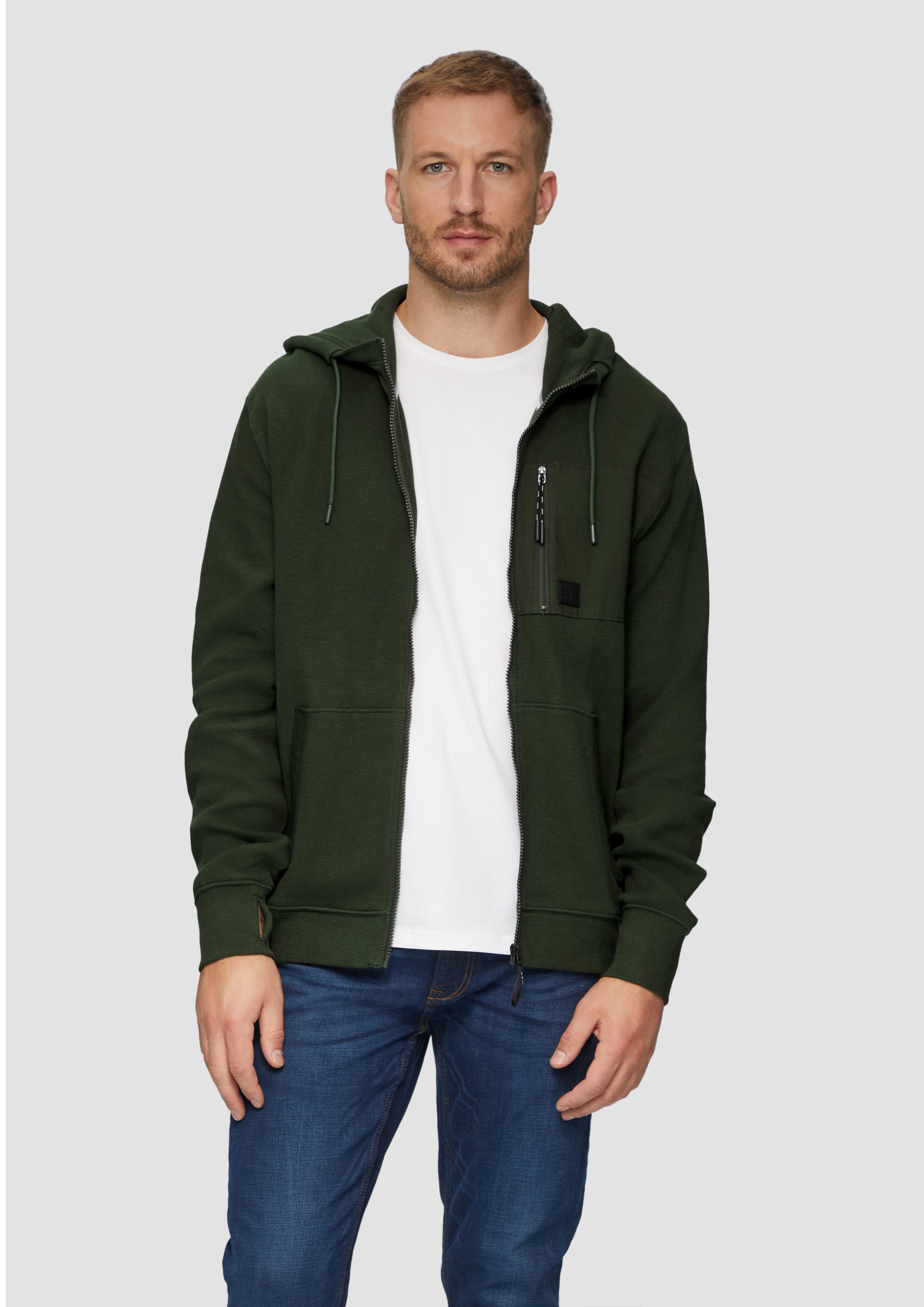 Hoodie Sweatjacke S Oliver Herren Günstige Herren Sweatjacken