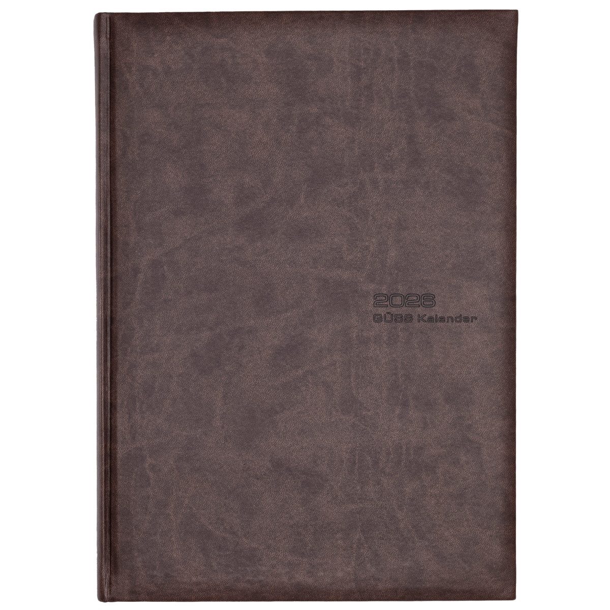 GÜSS Kalender Buchkalender Praxistimer A4 1 Tag/Seite braun 2026