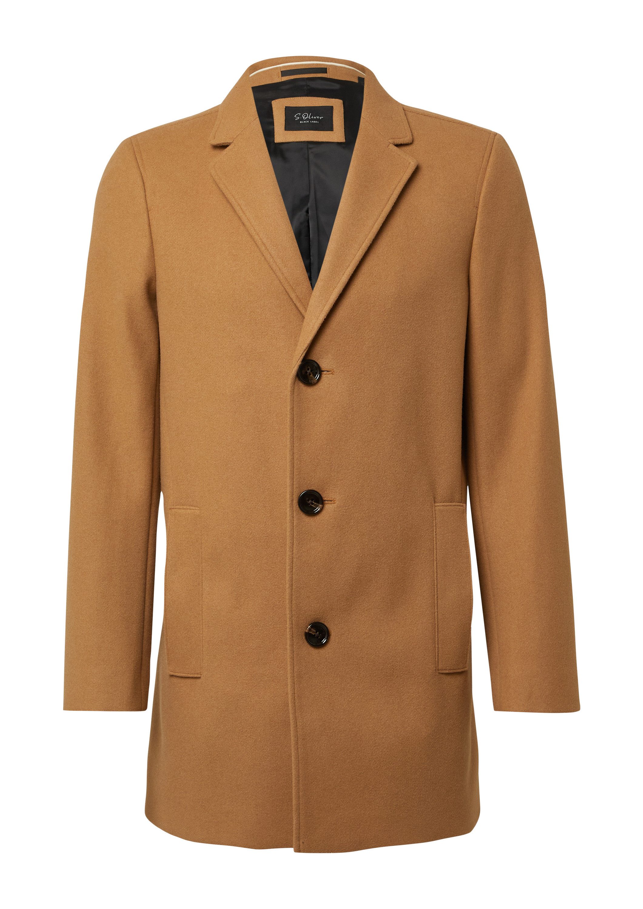 s.Oliver Funktionsmantel Outdoor-Mantel Stretch-Mantel in Woll-Optik günstig online kaufen