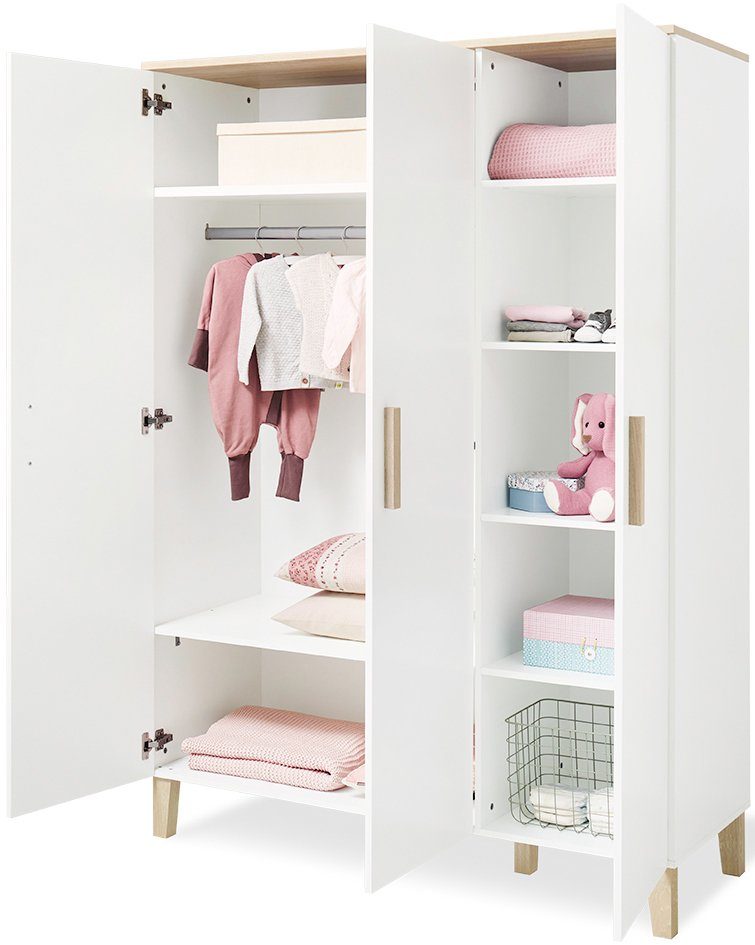 Pinolino® Kinderkleiderschrank Lumi Europe Made 3-türig; in groß