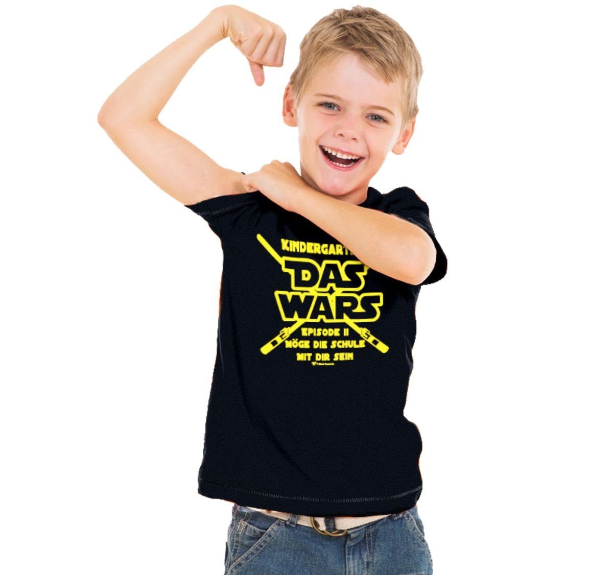 T-Shirt Total T-Shirt Das Wars T-Shirt für Kinder in Schwarz zum Schulanfang