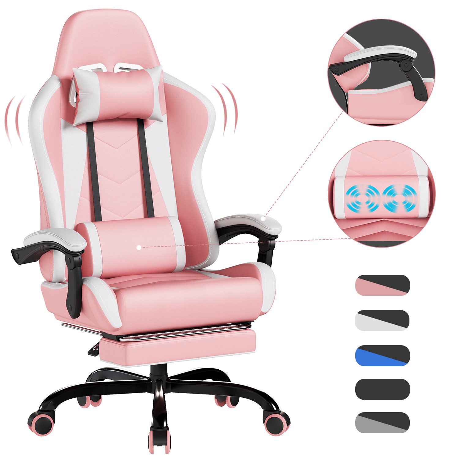 HOMALL Gaming-Stuhl Massage Gaming Stuhl mit günstig online kaufen