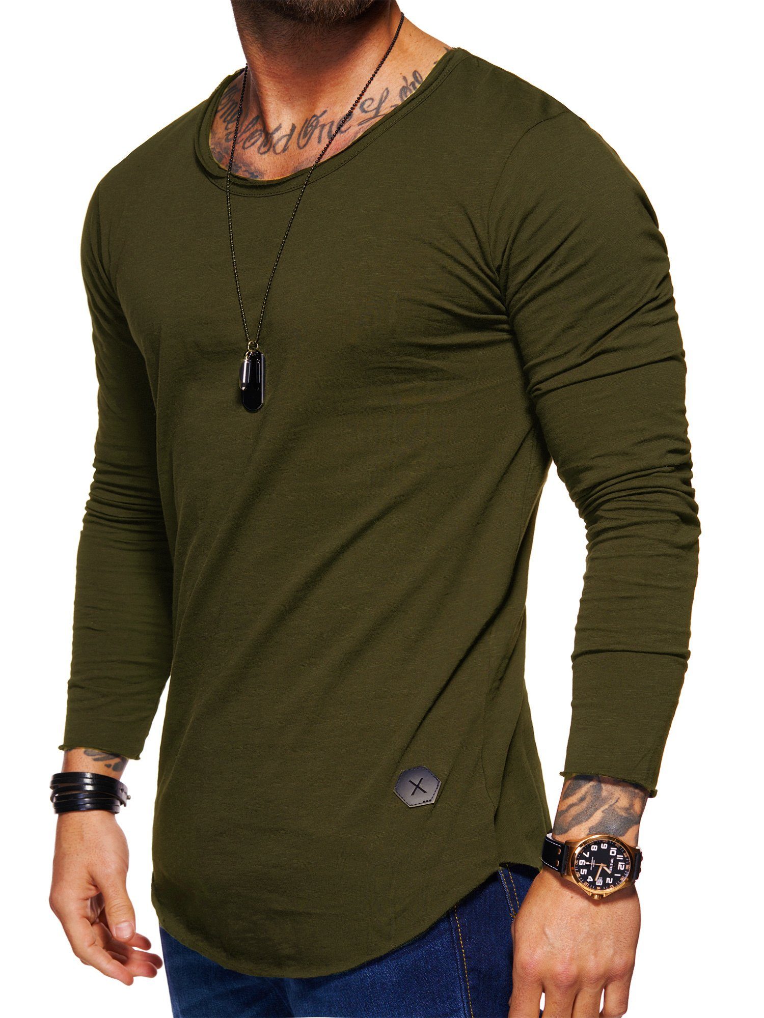 Style-Division Longsleeve SDDENTON Basic O-Neck im günstig online kaufen