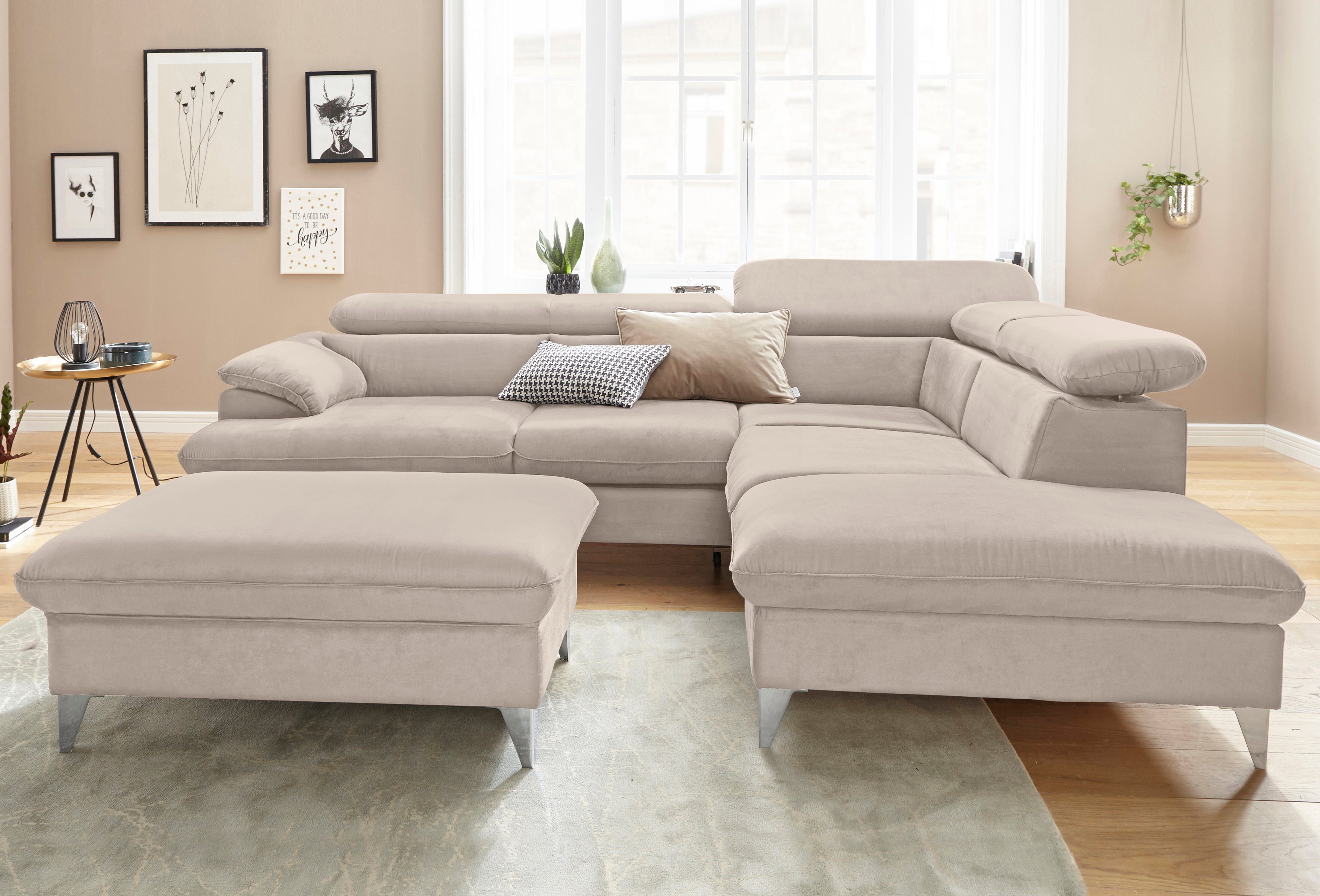 COTTA Polstergarnitur "Caluso L-Form", (2 tlg.), Set bestehend aus: Ecksofa günstig online kaufen