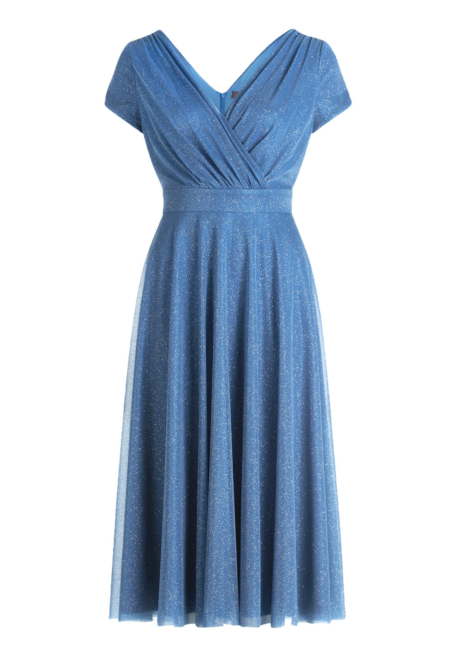 Vera Mont Cocktailkleid Damen im Glitzer-Look Stoff