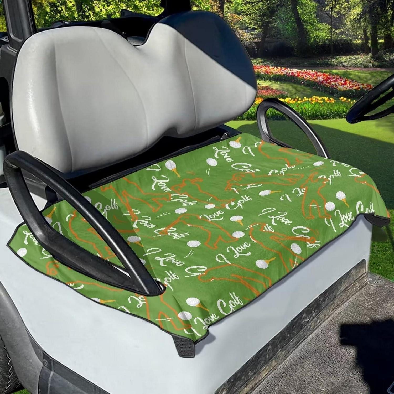 LuxusKollektion Autositzbezug Schutzbezug Golfwagen 2-Sitzer mit Armlehne Polyester Spandex