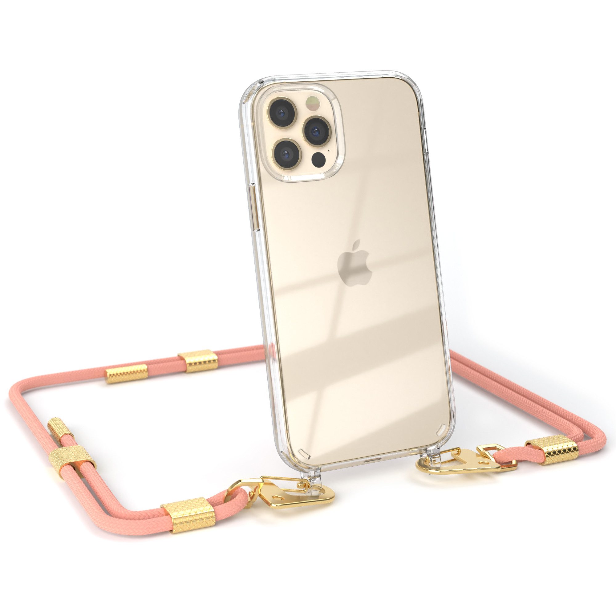 Handykette Silikonhülle mit Kette für iPhone 12 iPhone 12 Pro