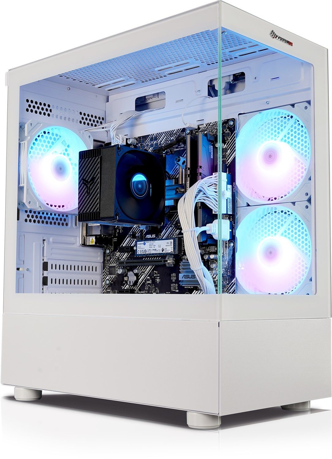 Kiebel Speed V Gaming-PC (AMD Ryzen 7 AMD Ryzen 7 5700G, Radeon Vega, 32 GB RAM, 1000 GB SSD, Luftkühlung, ARGB-Beleuchtung, WLAN)