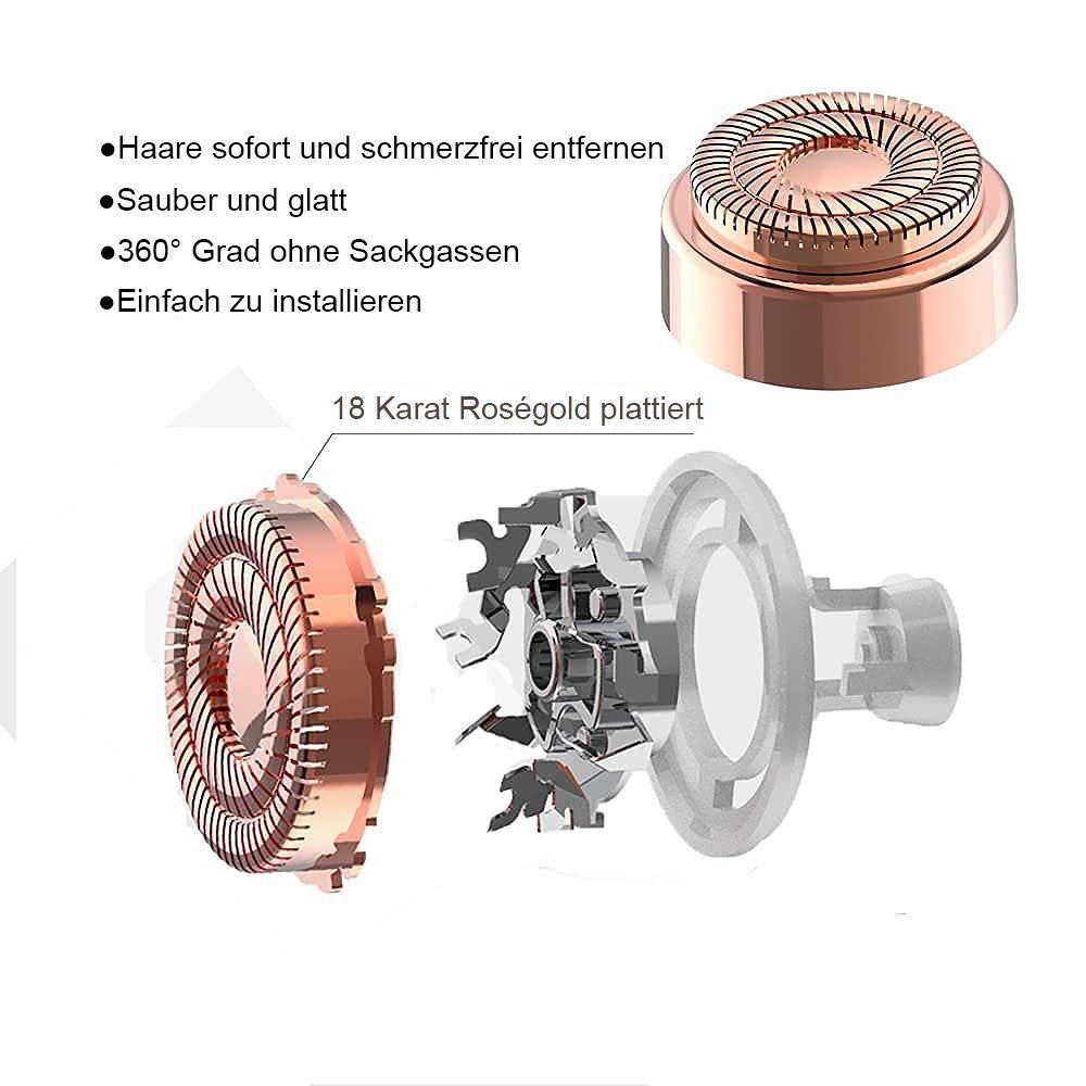 Ersatzköpfe Gesichtshaarentferner Ersatzscherköpfe Jormftte
