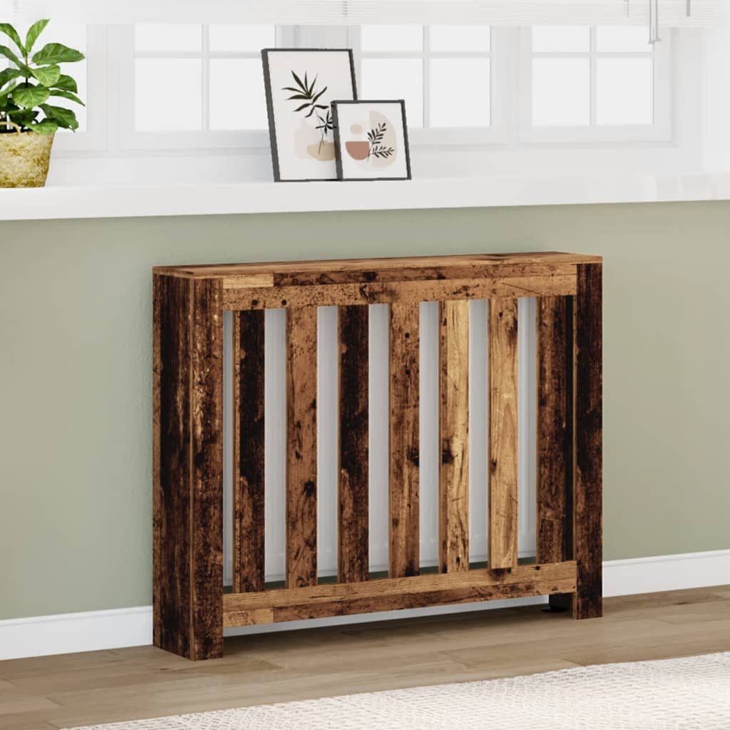 vidaXL Heizungsverkleidung 104 x 20 x 82 cm Heizkörperverkleidung Altholz-Optik 104x20x82 cm Span